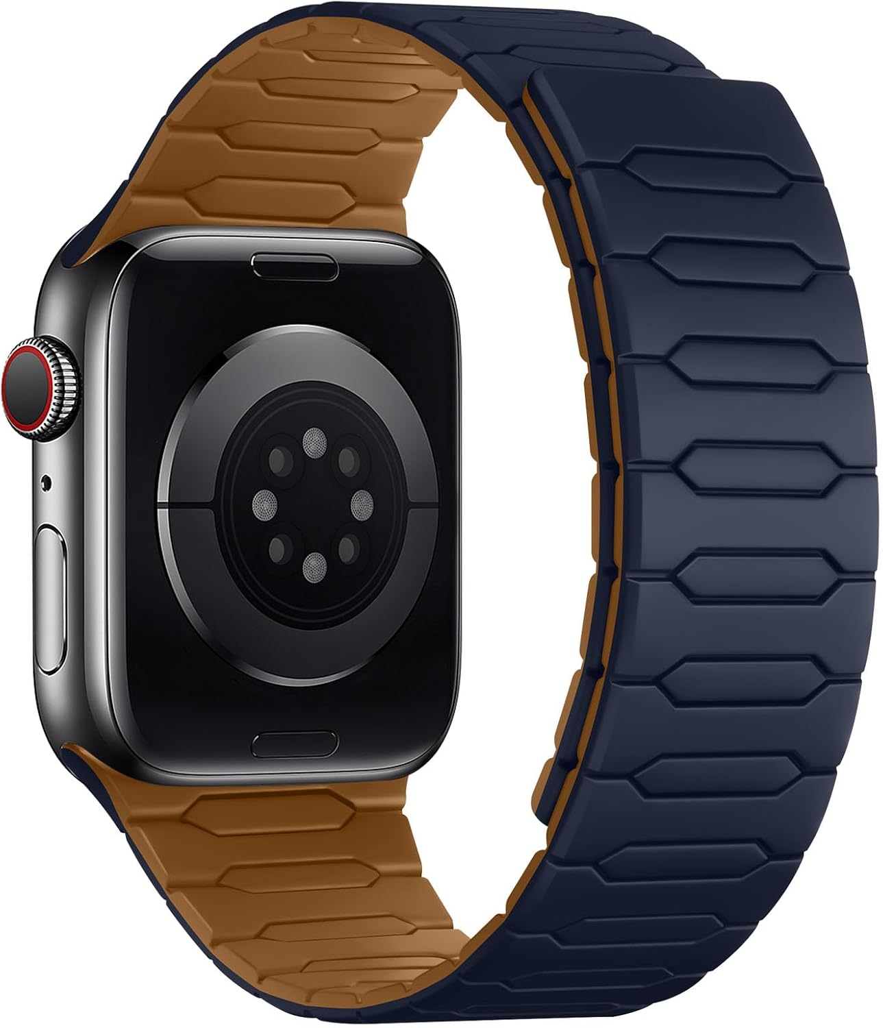 Detalle de Sixmoat Magnetic Band for Apple Watch (42mm/41mm/40mm/38mm) Indigo-Brown