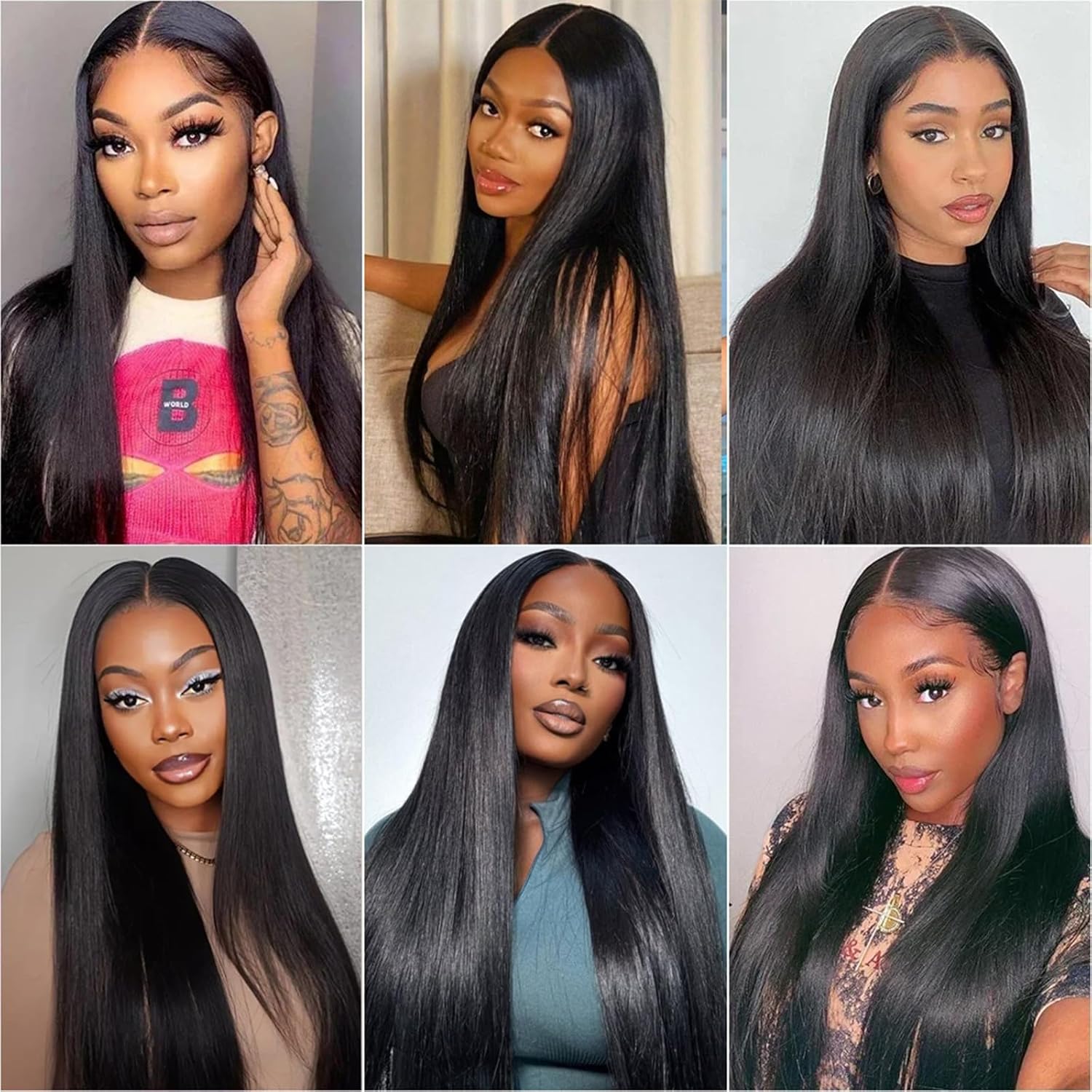 Thumbnail 5 de WENYAN Straight Bundles 16–22 Inch Brazilian Virgin Hair — 4 Bundles, 100% Unprocessed
