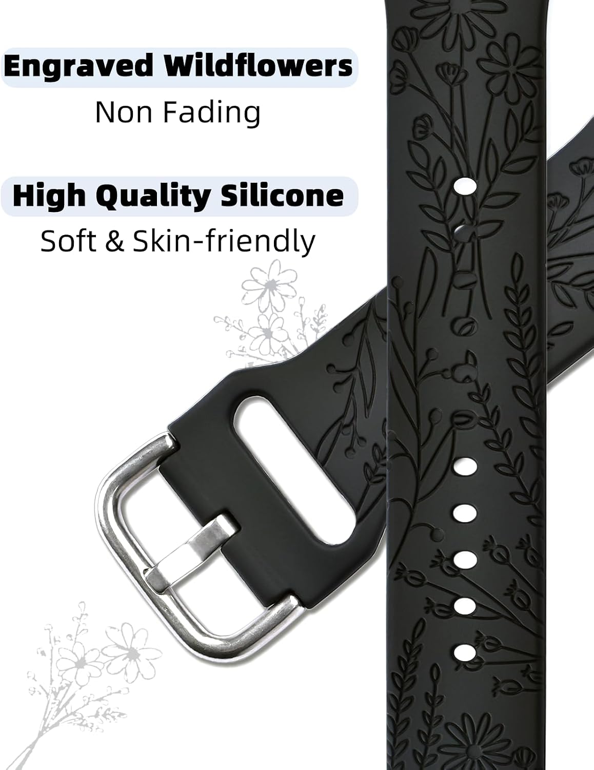 Detalle 2 de ORATYFAN Silicone Apple Watch Band