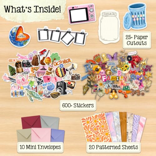 Detalle de My Artsy Stash – Scrapbooking Kit, Journaling Kit & Junk Journal Supplies by Gouda Games