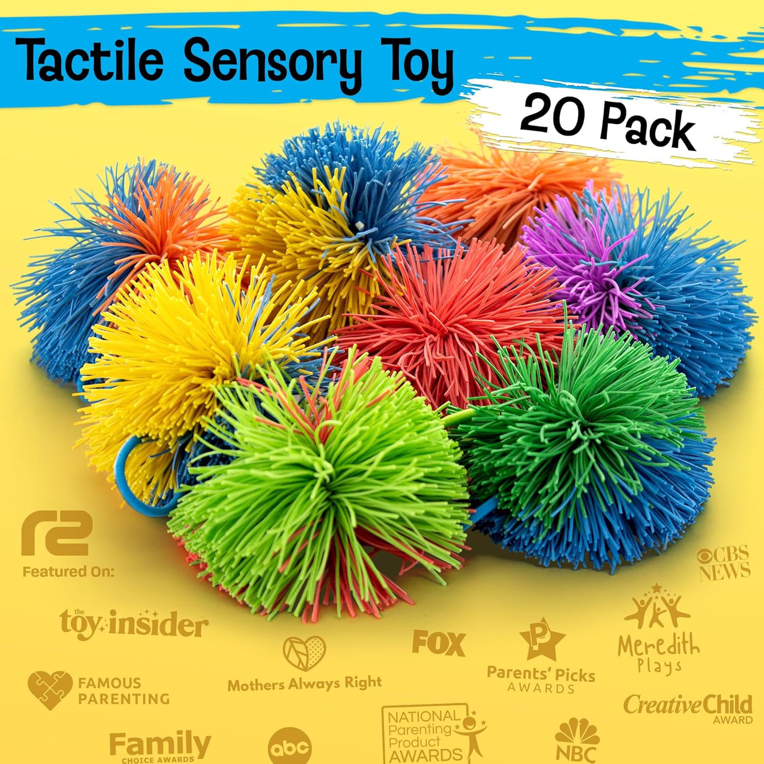 Detalle 2 de Stringy Balls 20 Pack Sensory Fidget Toy
