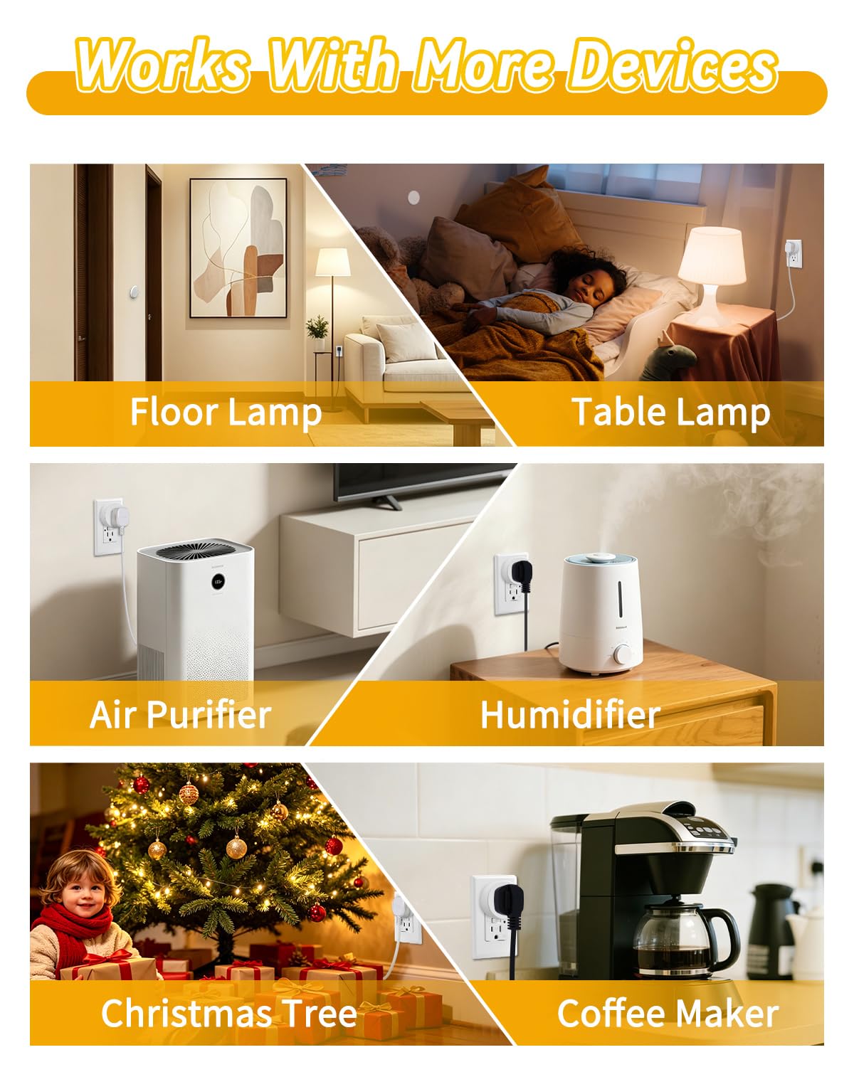 Thumbnail 6 de Greencycle Wireless Motion Sensor Plug 2-Pack, 4 Timer Settings, 120° Detection