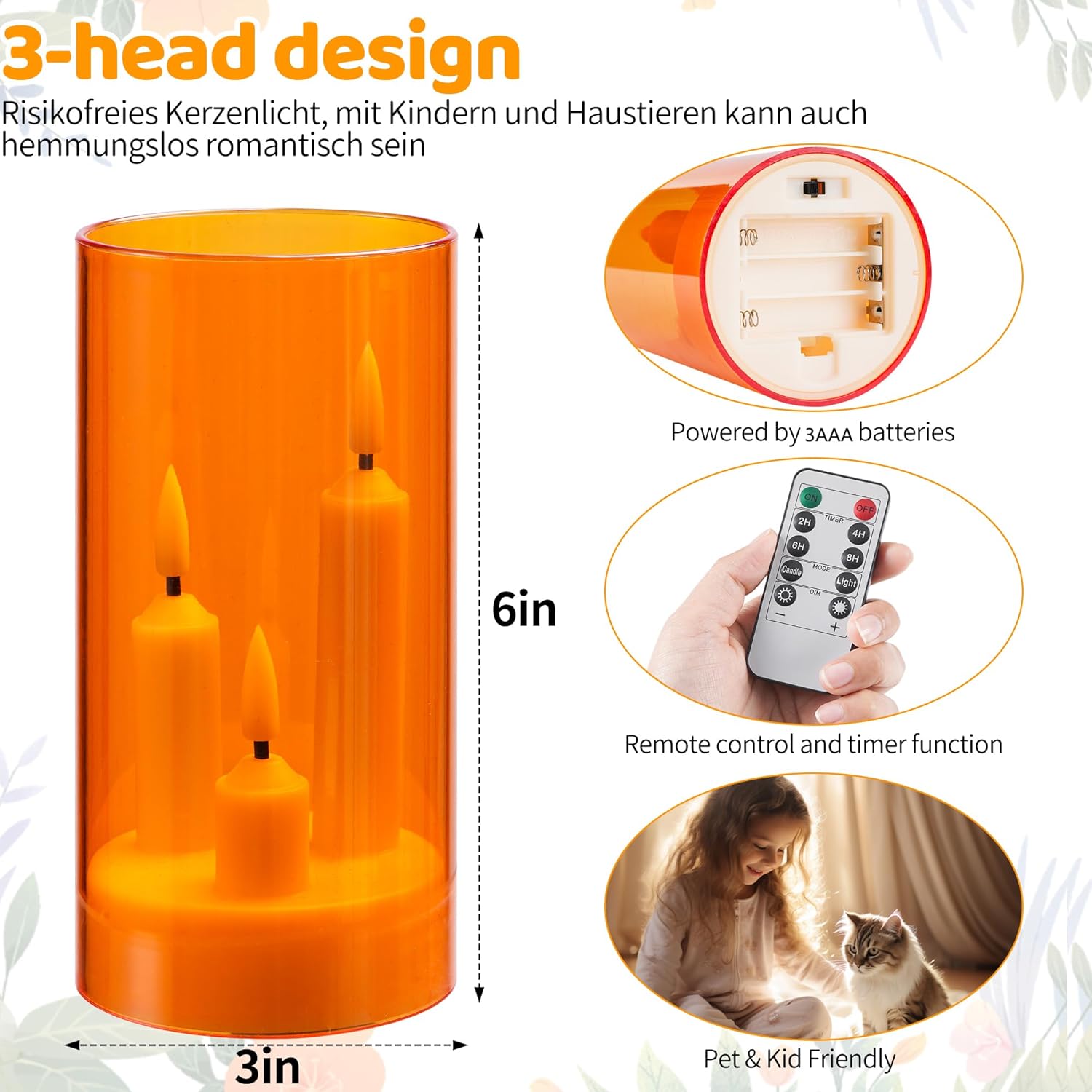 Thumbnail 1 de Da by Lot velas LED recargables 2 unidades 🕯