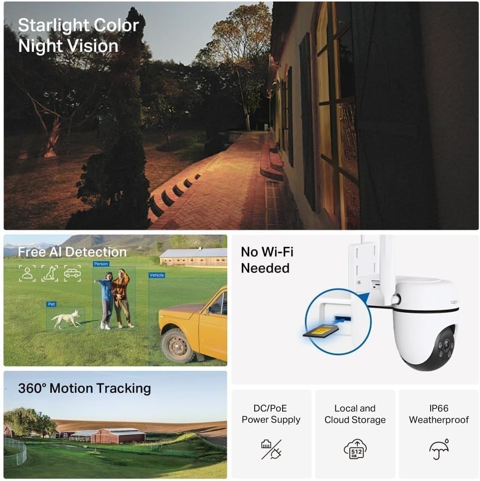 Detalle de TP-Link Tapo C501GW 1080P 4G LTE outdoor security camera