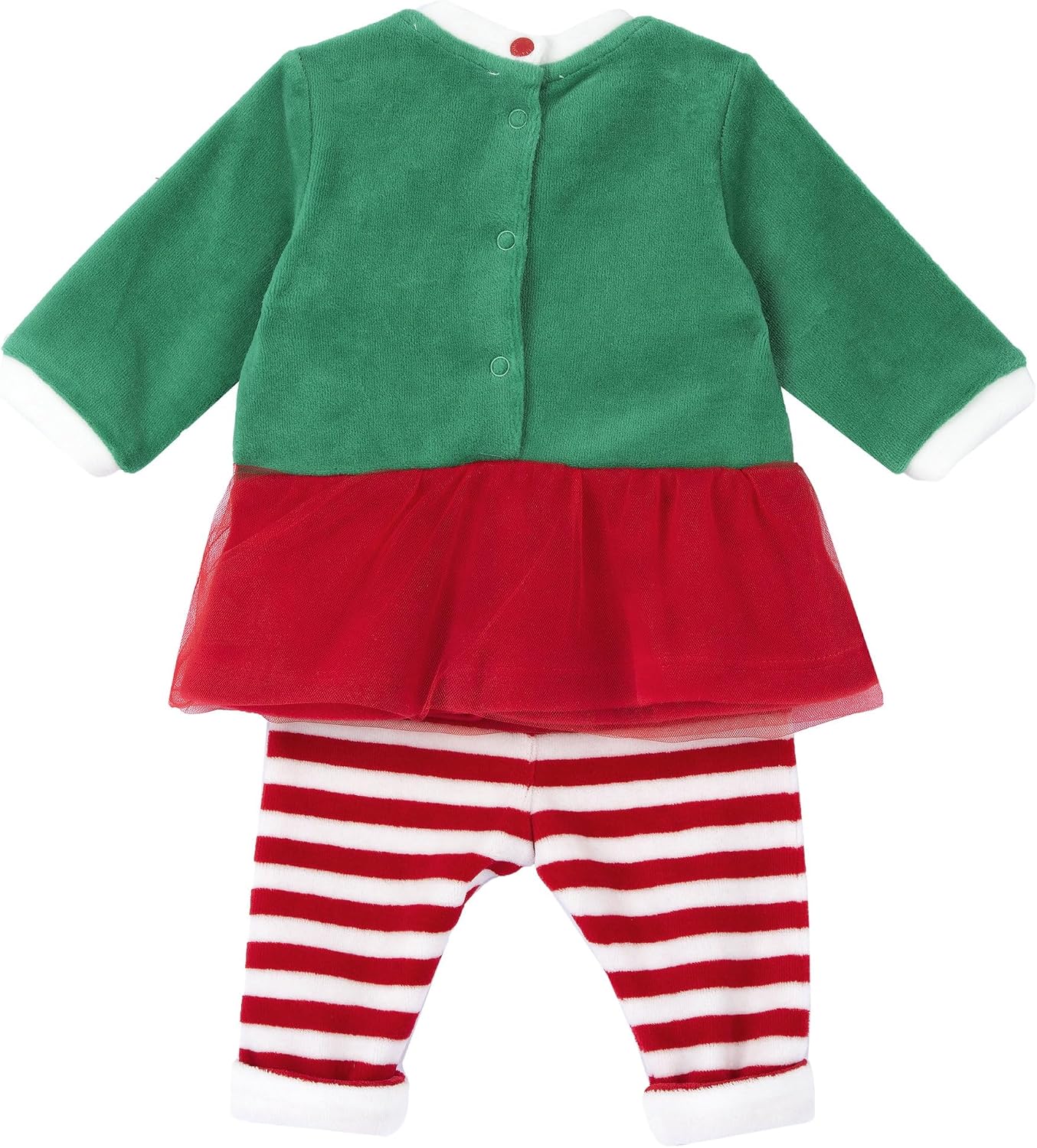 Thumbnail 1 de Ensemble Noël Chicco pour bébé 0-24 mois — velours chaud et doux avec bonnet elf