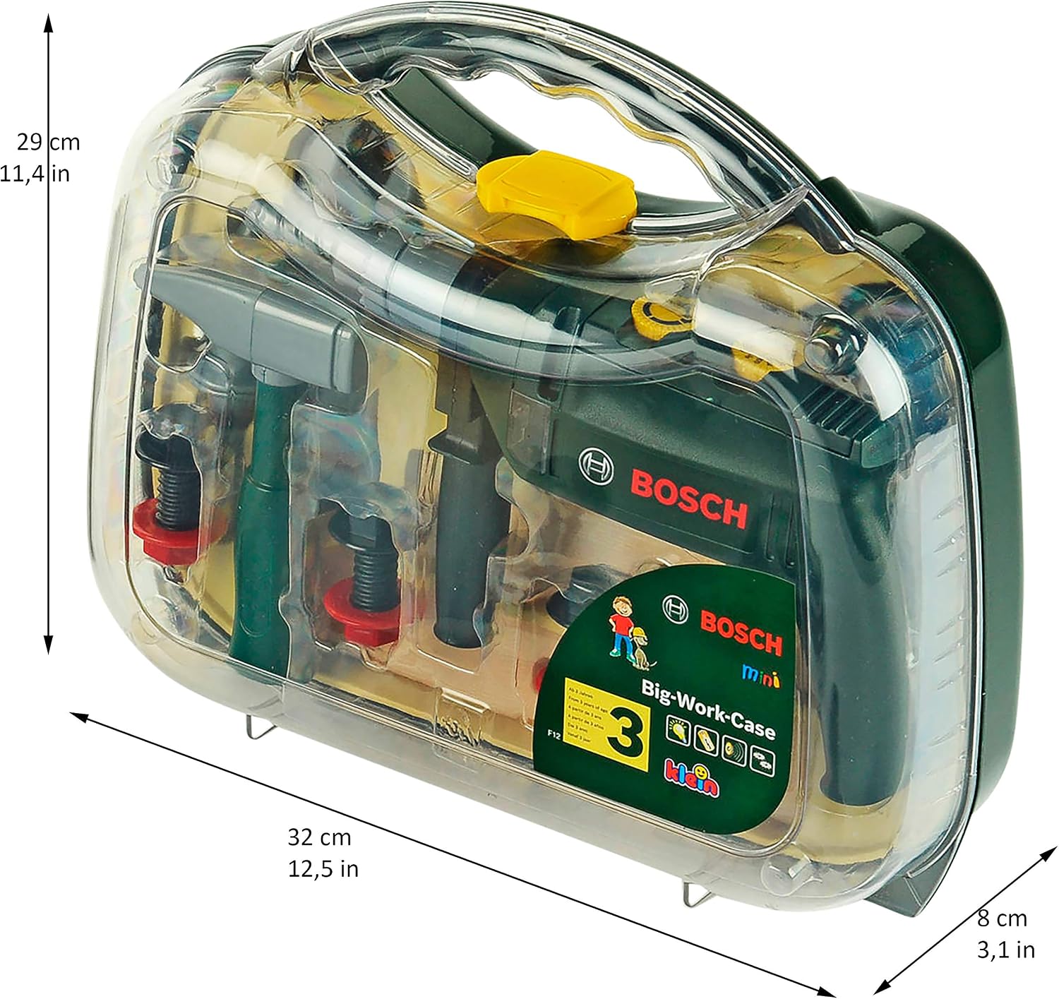 Detalle 2 de Theo Klein 8416 Mallette d'outils Bosch 16 pièces 32 cm