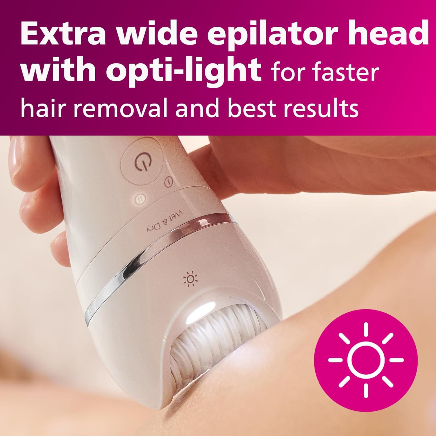 Detalle de Philips BRE720/14 Epilator Series 8000 3-in-1 8 accessories 🪒
