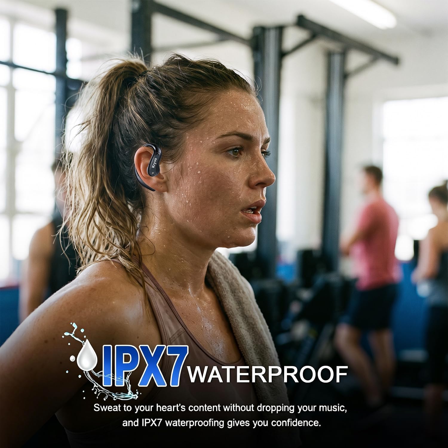 Thumbnail 6 de Kryvo JM37 Open-Ear Headphones with Earhooks, Bluetooth 6.0 and 46-Hour Battery