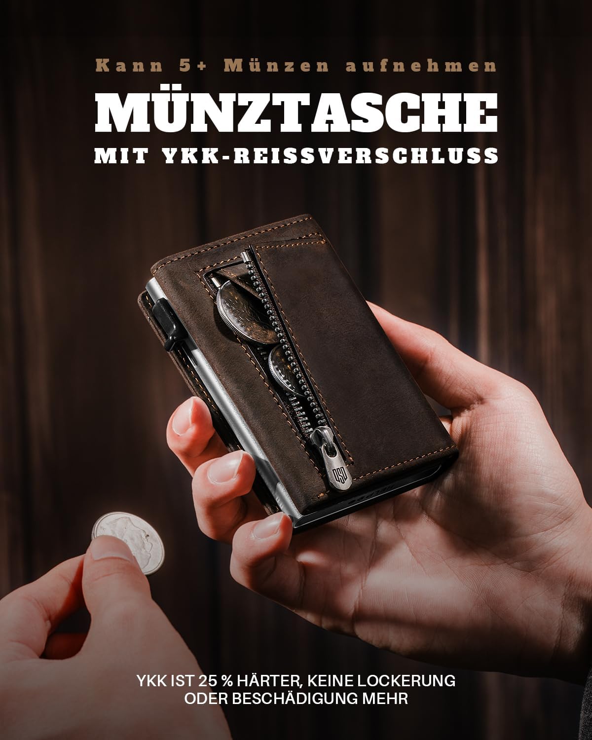 Thumbnail 5 de DODENSHA MagSnap Slim Wallet mit Münzfach für 10+ Karten