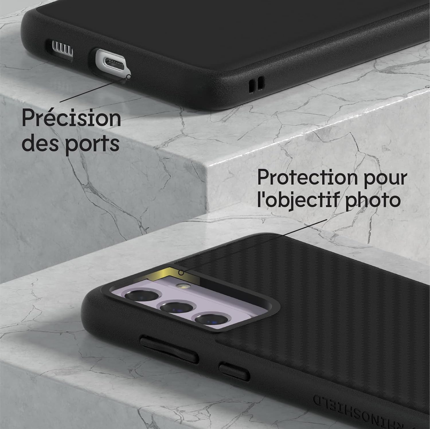 Thumbnail 4 de RhinoShield SolidSuit pour Samsung Galaxy S21 FE – coque fine en fibre de carbone, anti-chocs