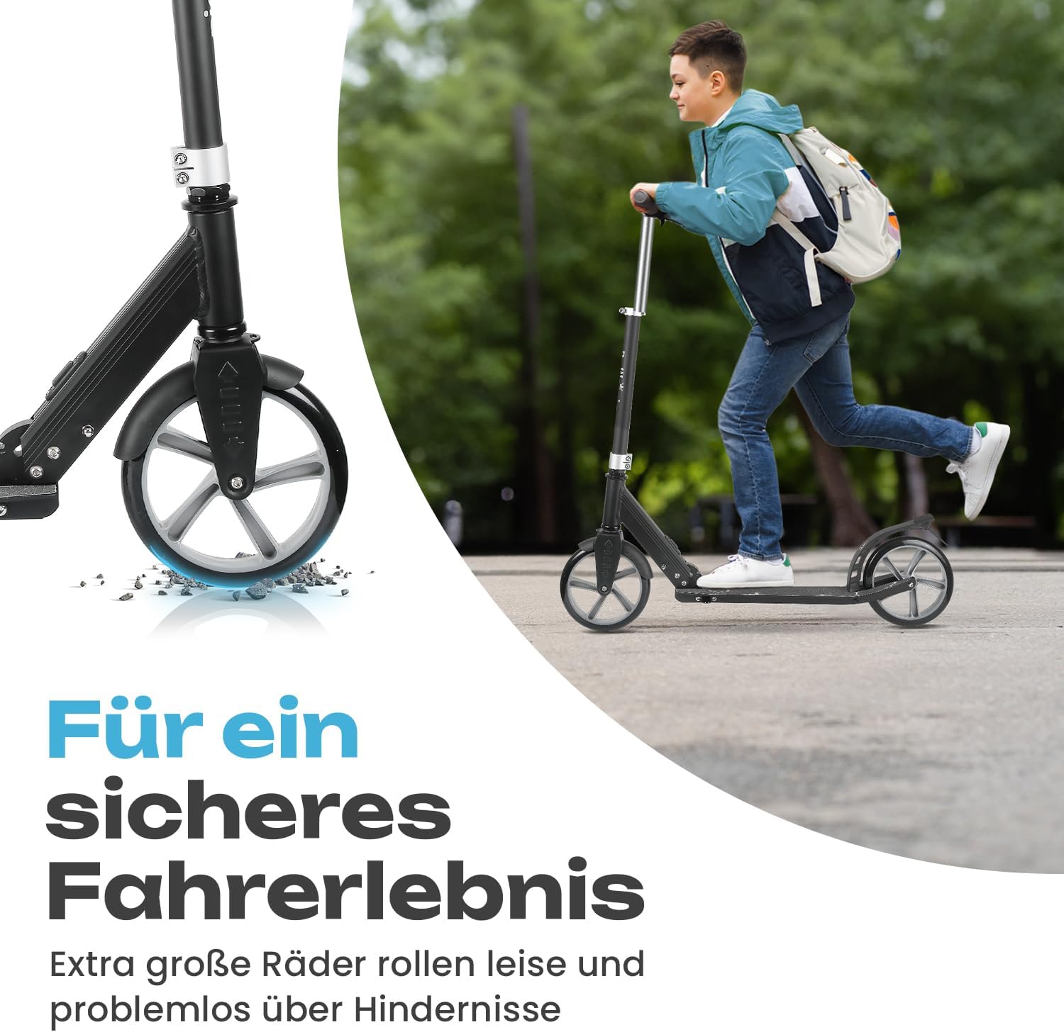 Detalle 1 de Rollkönig Scooter für Kinder ab 5 Jahren