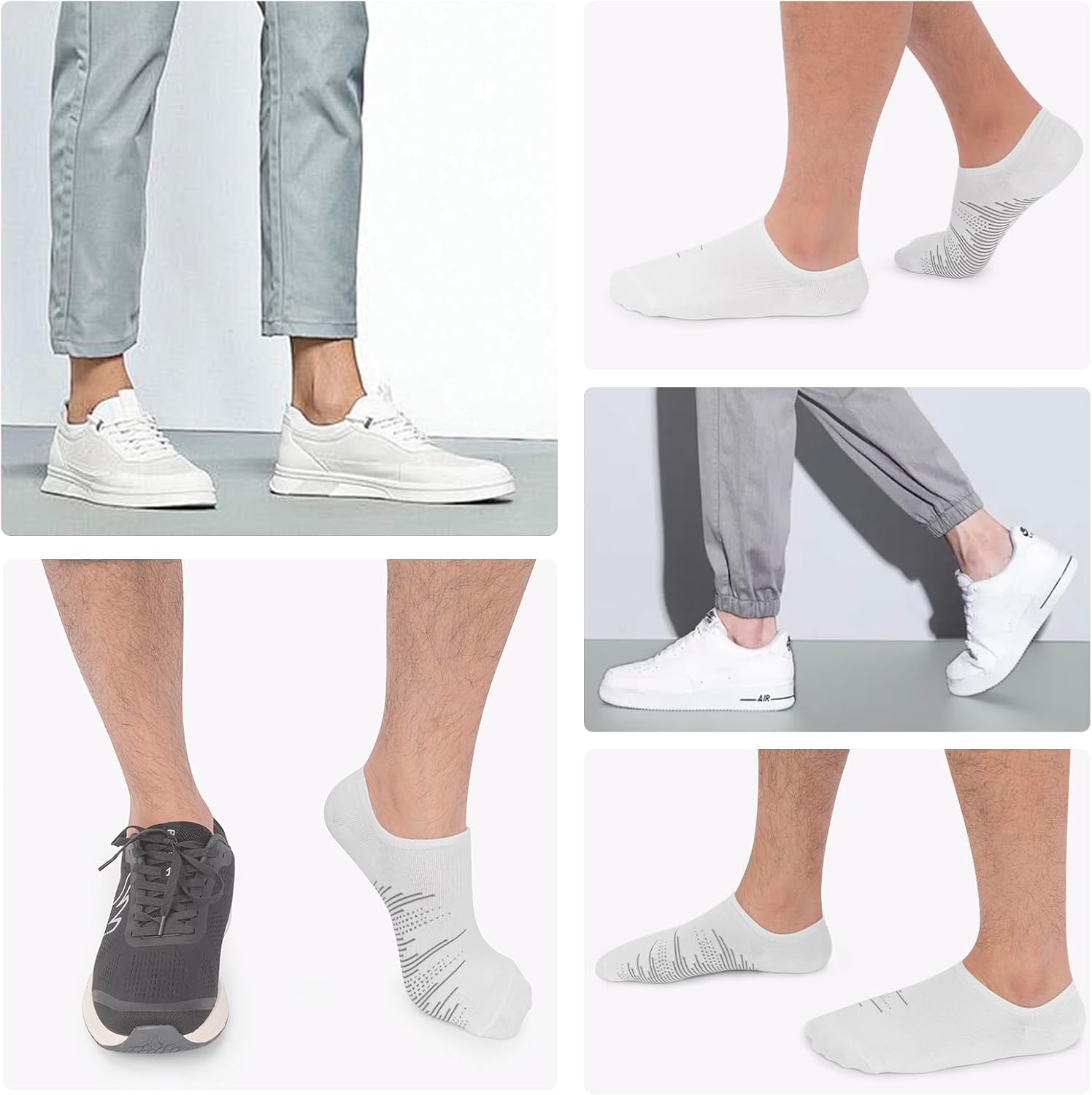 Detalle de Wernies No-Show Socks, 10-Pair Pack