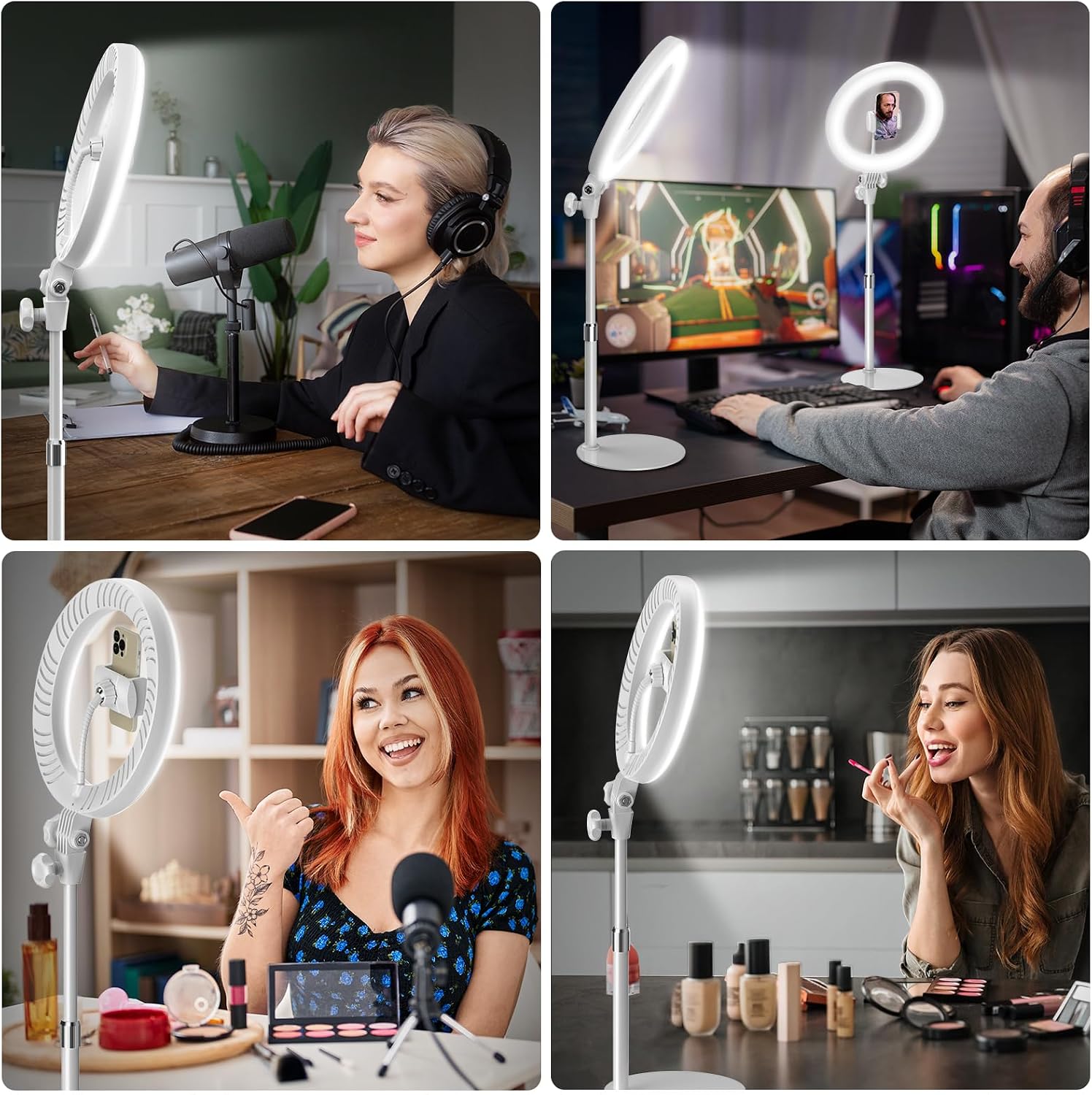 Detalle 2 de Evershop Ringlicht mit Stativ 10,5