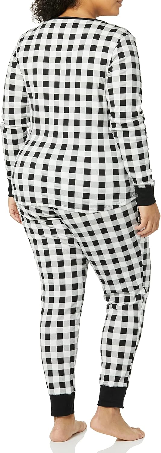 Thumbnail 3 de Amazon Essentials Damen-Pyjama-Set aus Baumwolle – anschmiegsamer Slim Fit (auch in Übergrößen)