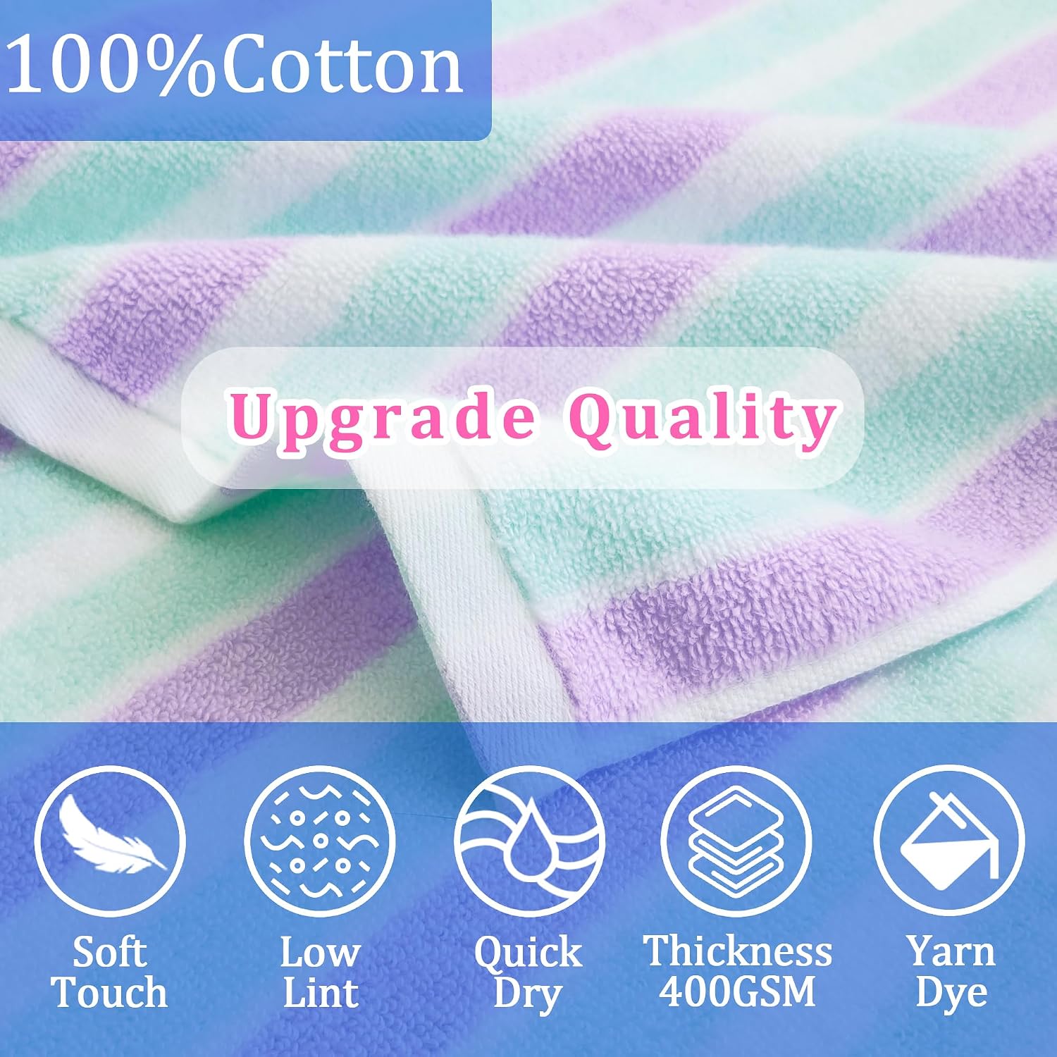 Detalle 2 de VOOVA & MOVAS Hooded Towel 100% Cotton