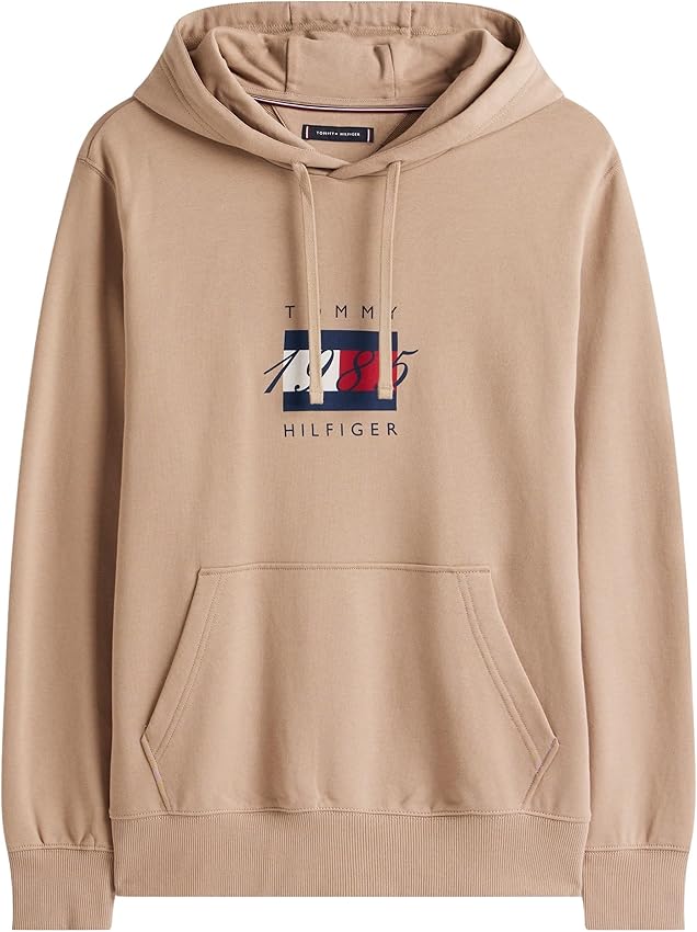 Detalle 1 de Tommy Hilfiger Sudadera Linear Flag Graphic Beige M