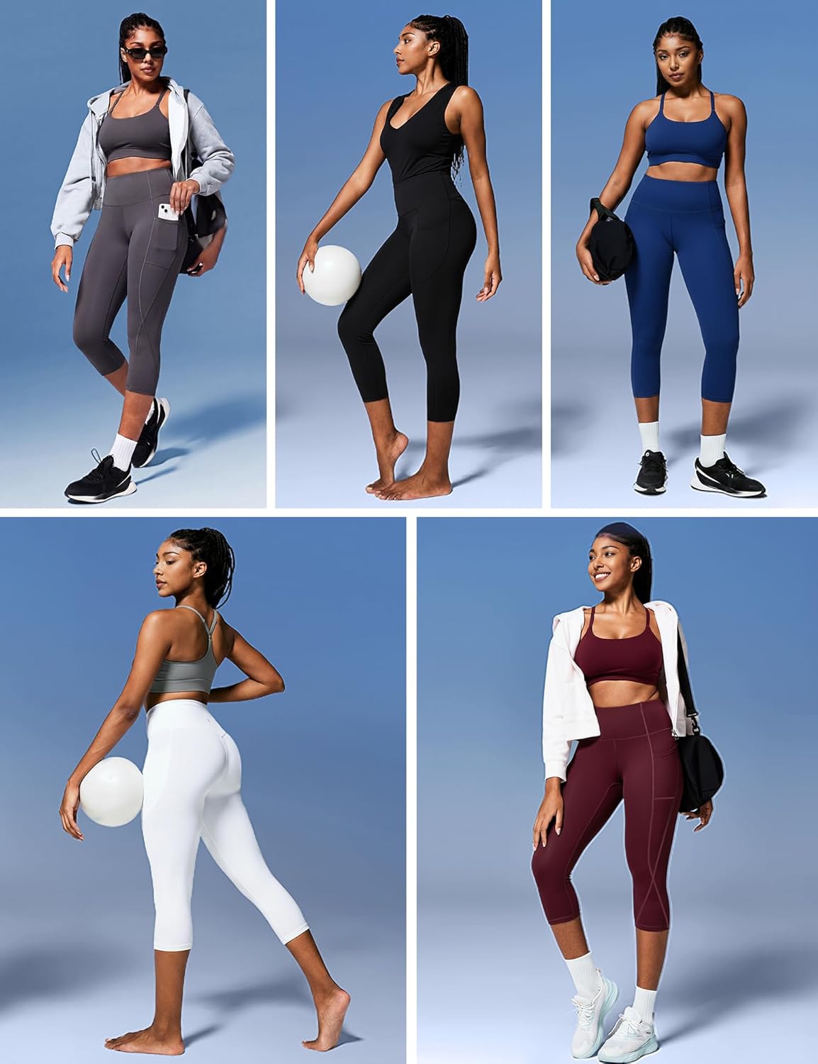 Thumbnail 5 de Heathyoga Capri Leggings for Women ⚙