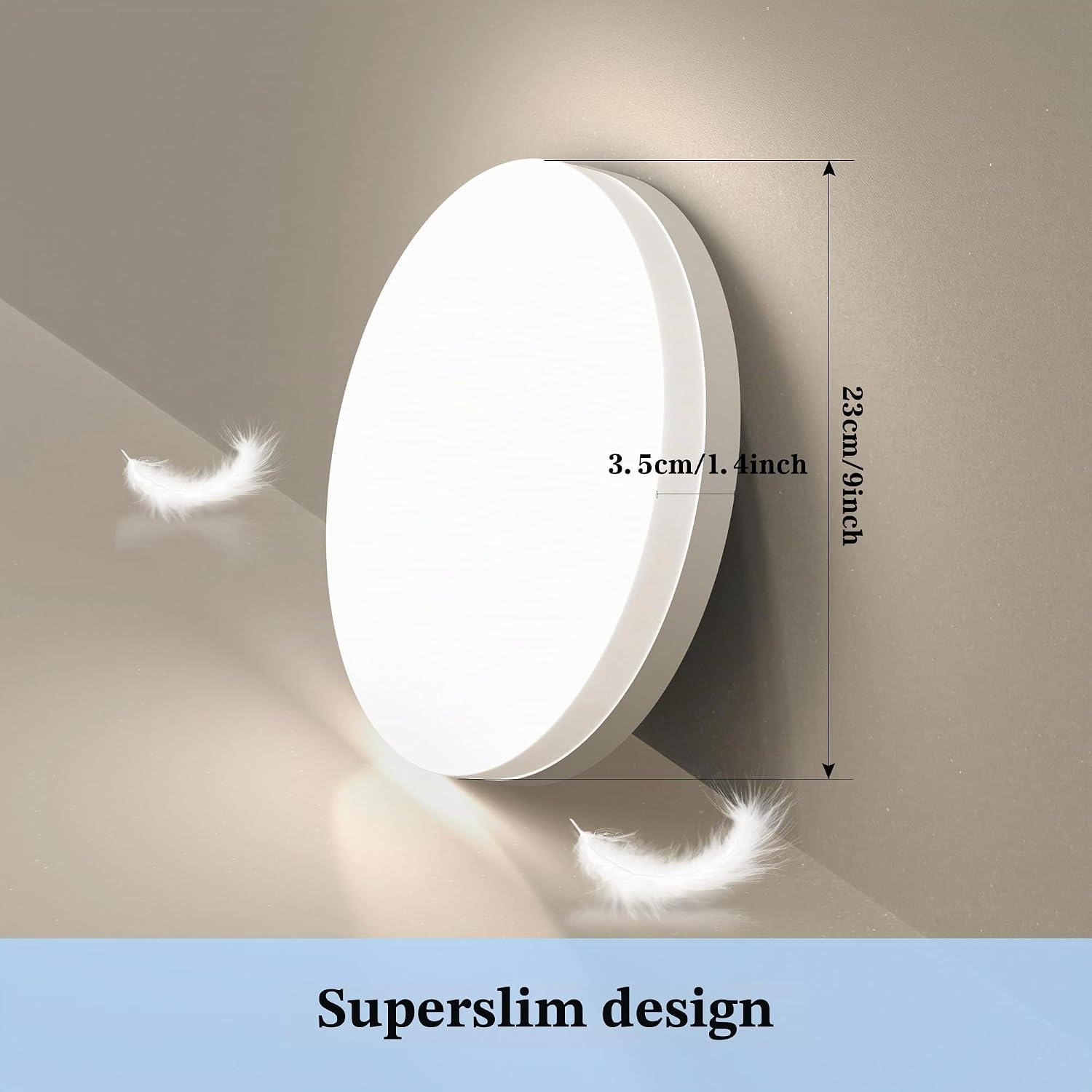 Detalle de EASY EAGLE LCLDBDYX23B LED-taklampa 36 W, 3 600 lm, IP44, 23 cm