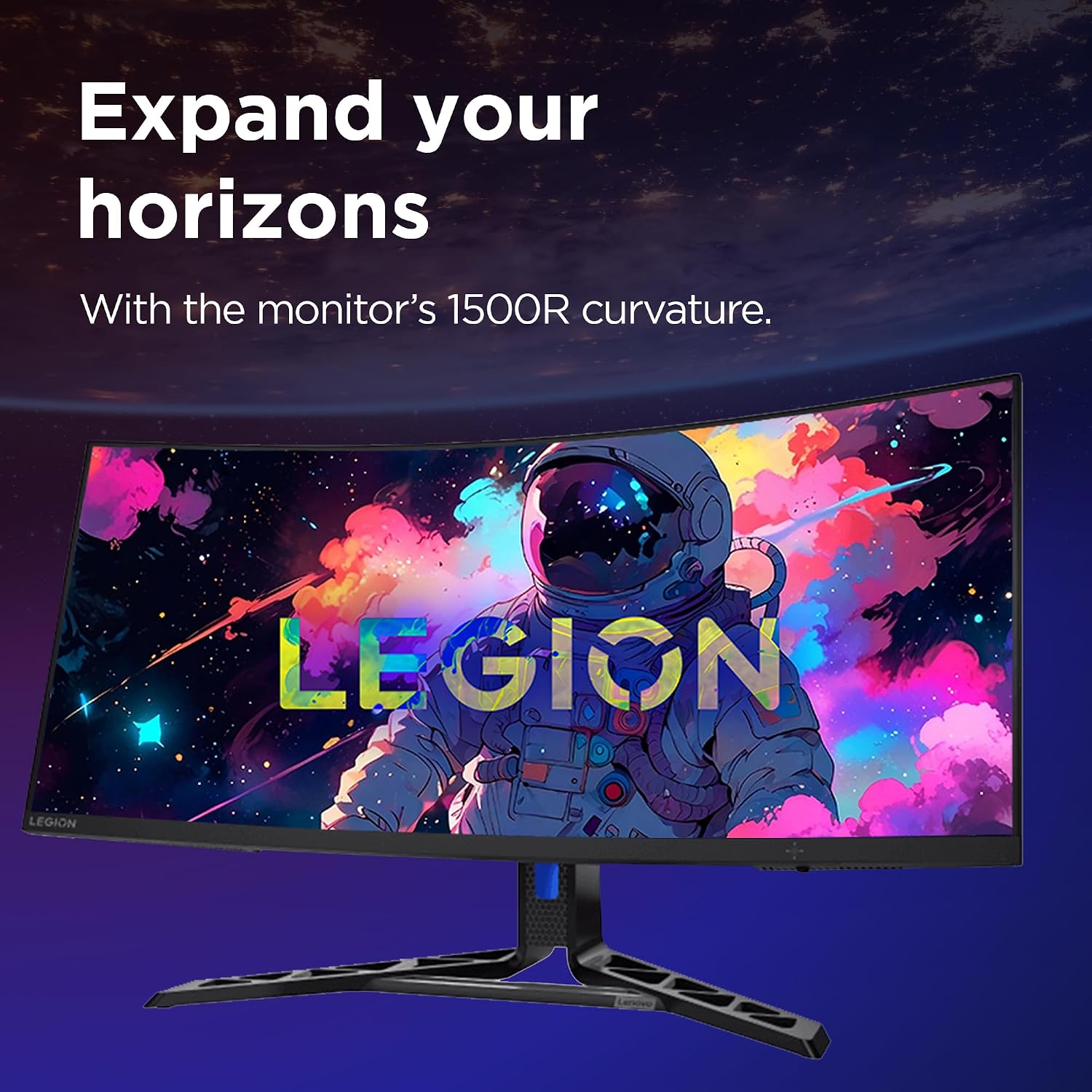 Detalle 2 de Lenovo R34w-30 34" curved WQHD gaming monitor (180Hz, FreeSync Premium)
