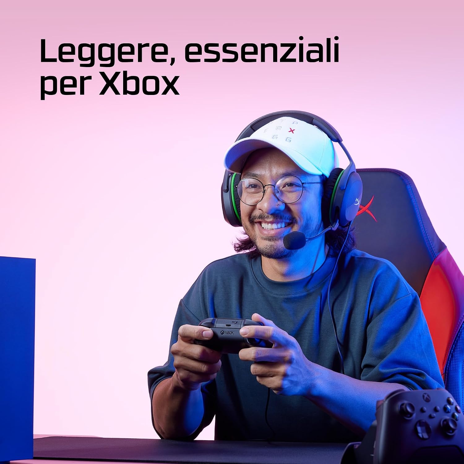 Detalle de HyperX Cloud Stinger II Core – Cuffie da gaming cablate 3,5 mm per PC e PlayStation (PS4/PS5), memory foam in tessuto, nero