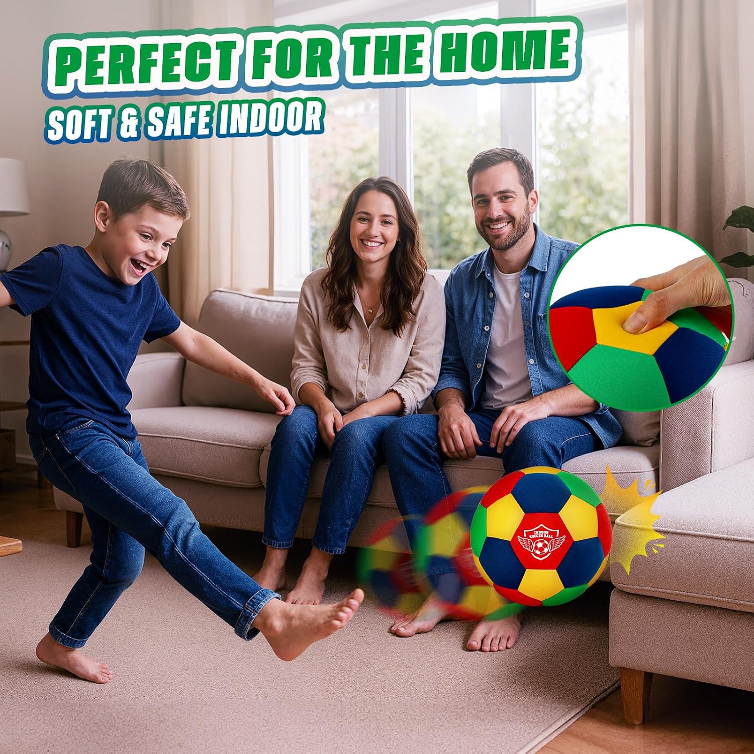 Thumbnail 2 de Indoor Soft Football Size 4 — Training Ball