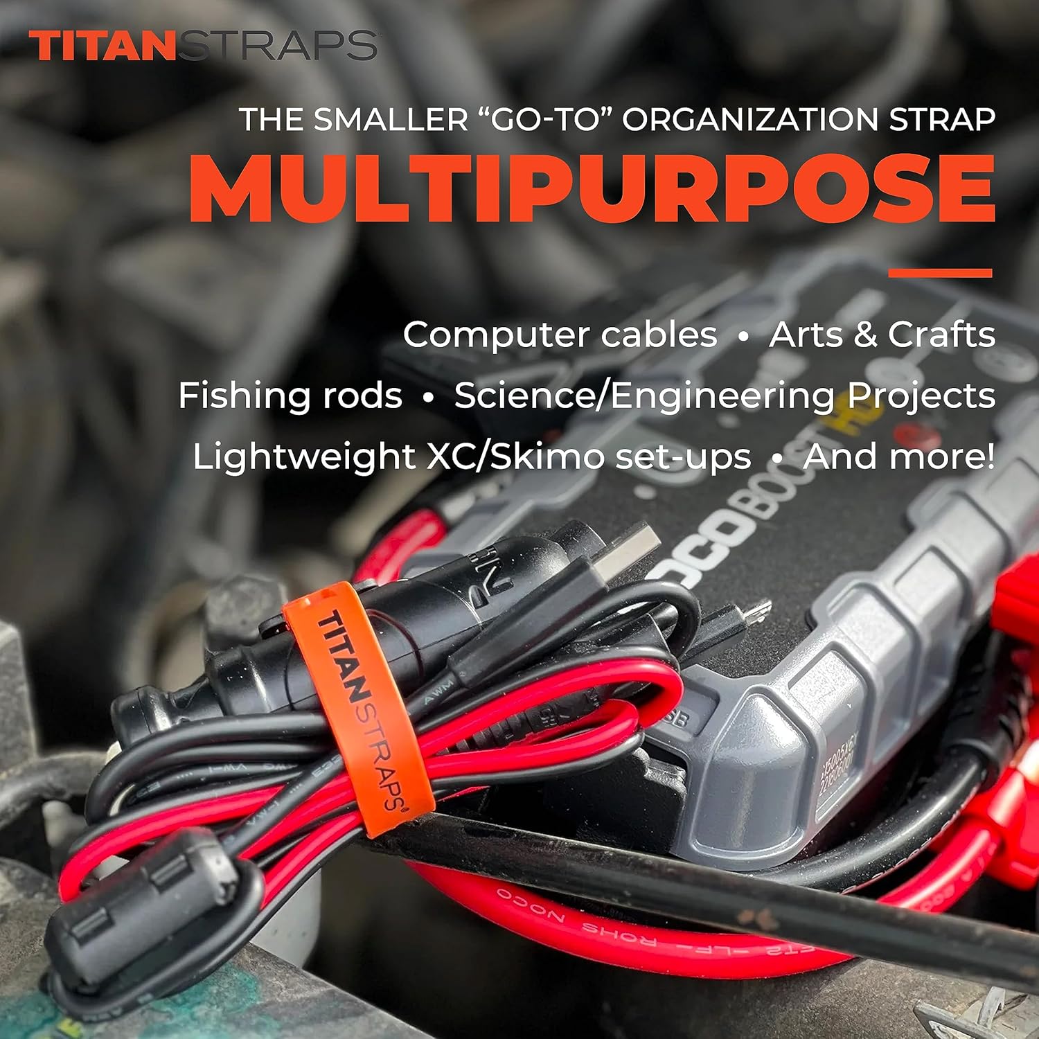Detalle de TitanStraps Titan ユーティリティストラップ 10インチ・4本セット、ひまわり色