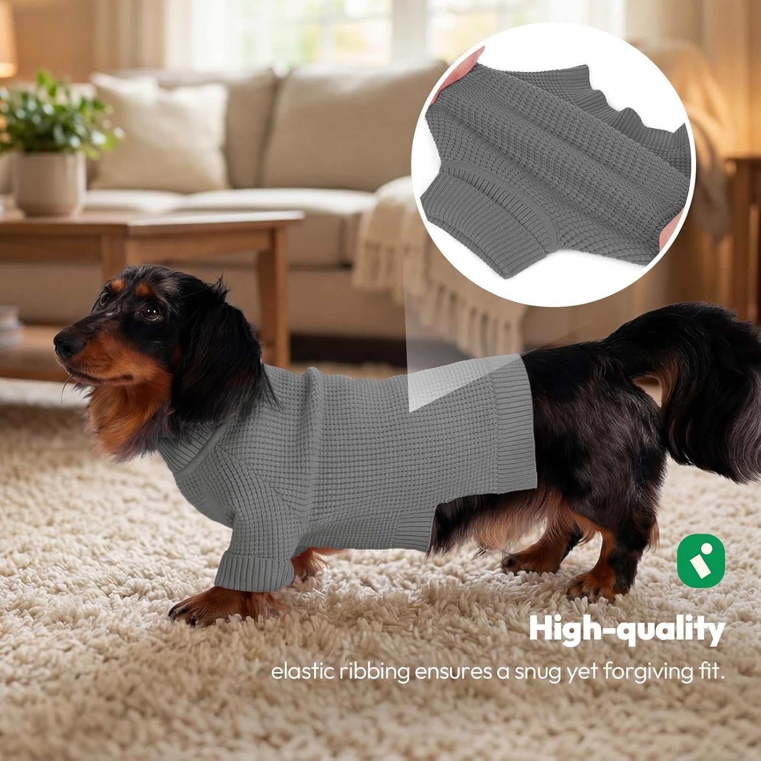 Thumbnail 5 de KONVINIT Hundepullover Winter Warmer – Weicher Rollkragenpullover für kleine bis große Hunde