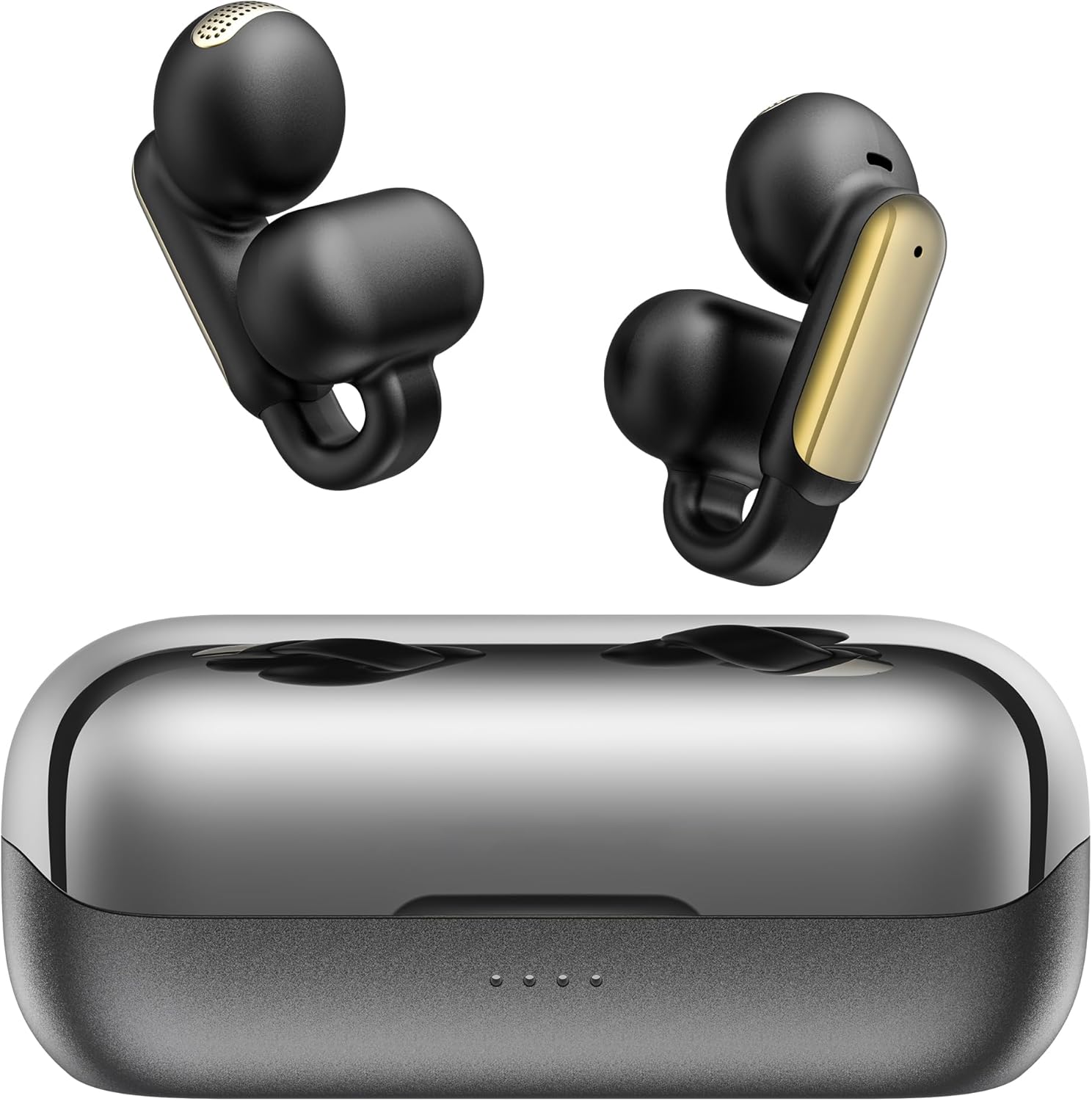 Detalle de Oraolo Clip On Earbuds (Open-Ear Bluetooth 5.4) with 40H playtime and IPX6 for running