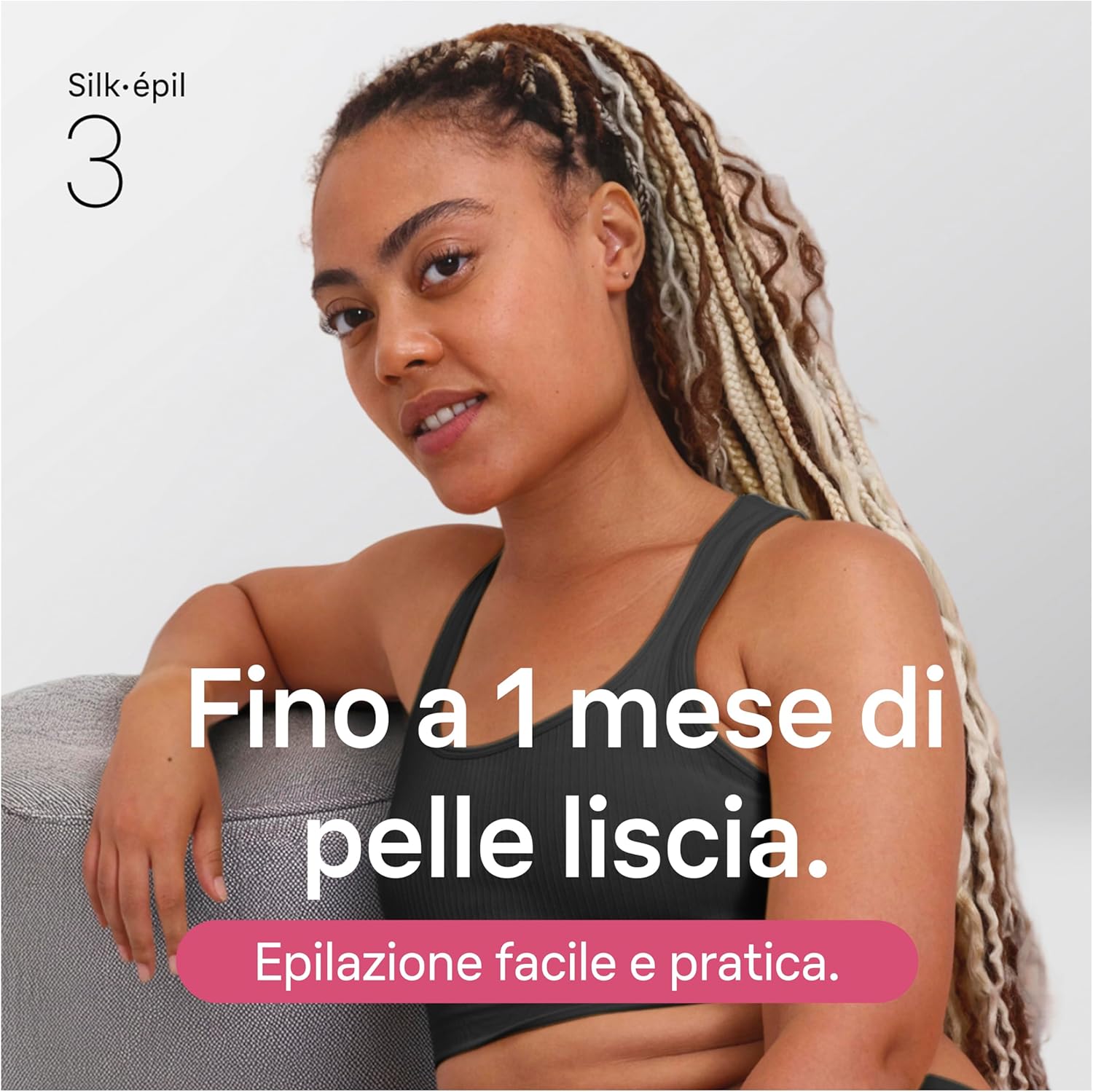 Thumbnail 1 de Braun Silk Epil 3 Epilatore Elettrico Rosa