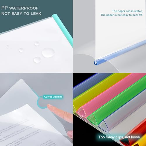 Thumbnail 3 de 10PCS A4 Report Covers with Sliding Bar 📁