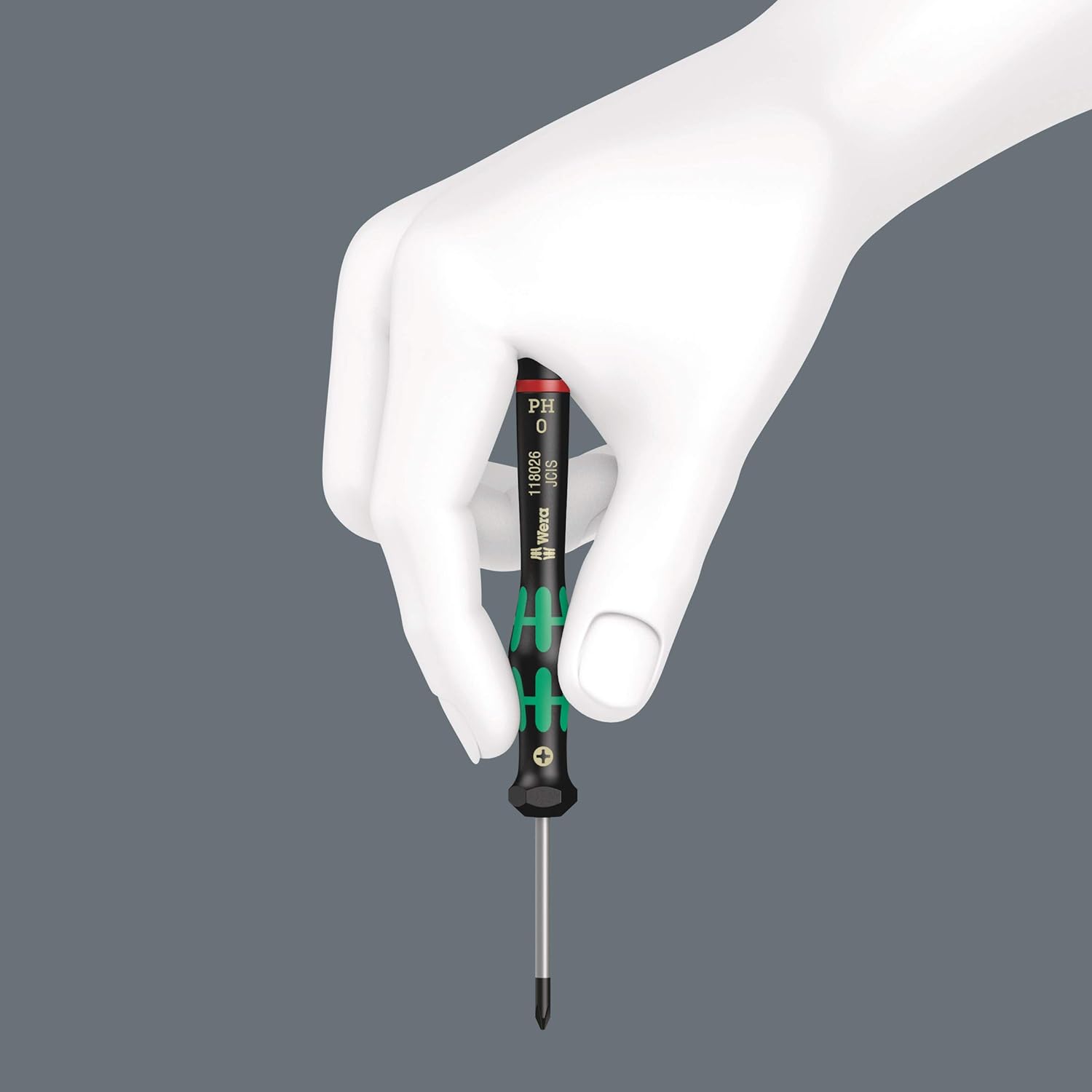 Thumbnail 1 de Wera 05118040001 Tournevis électronicien TORX TX 5 x 40 mm, noir/vert