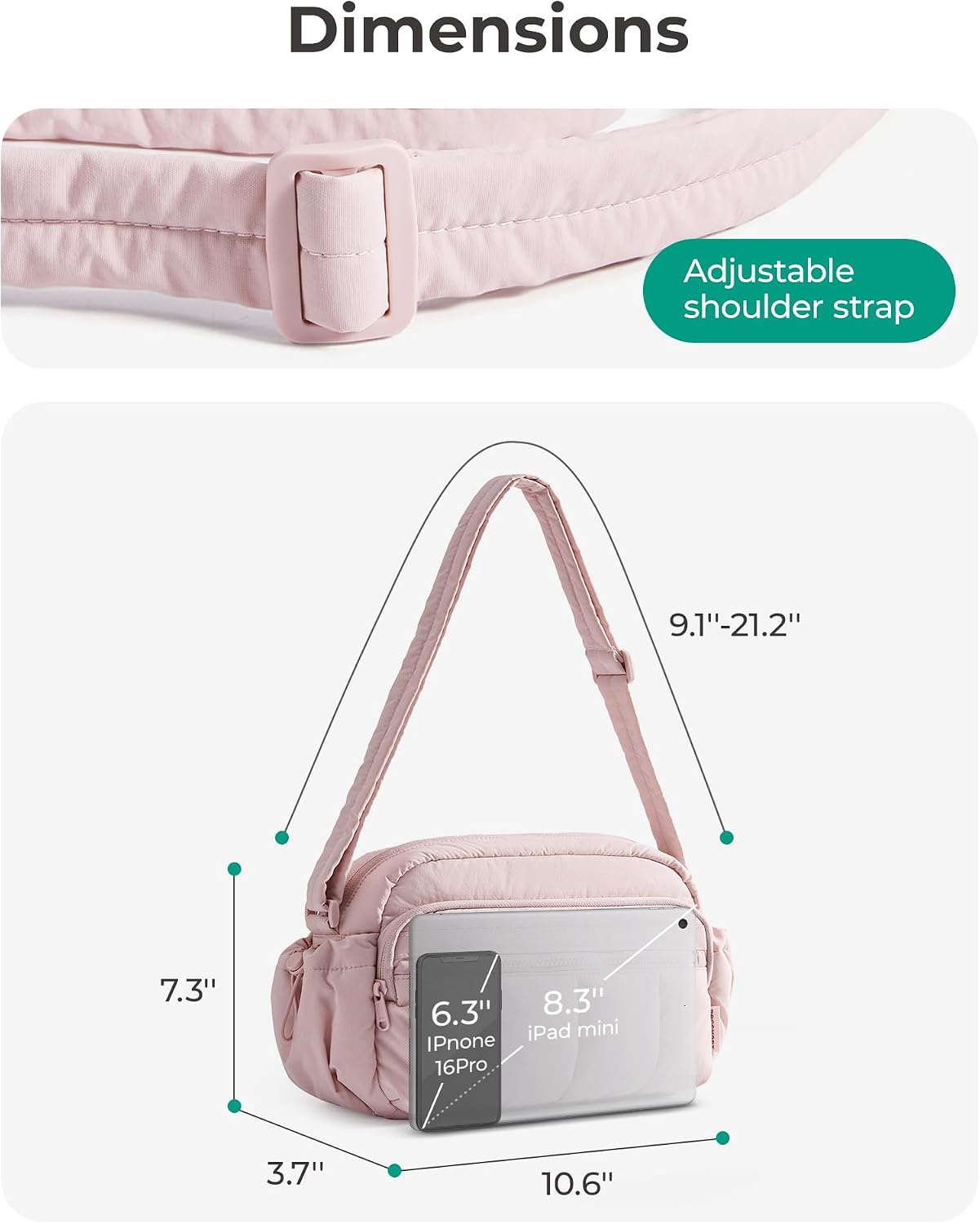 Thumbnail 4 de bagsmart Crossbody Bag for Women 0.6lb
