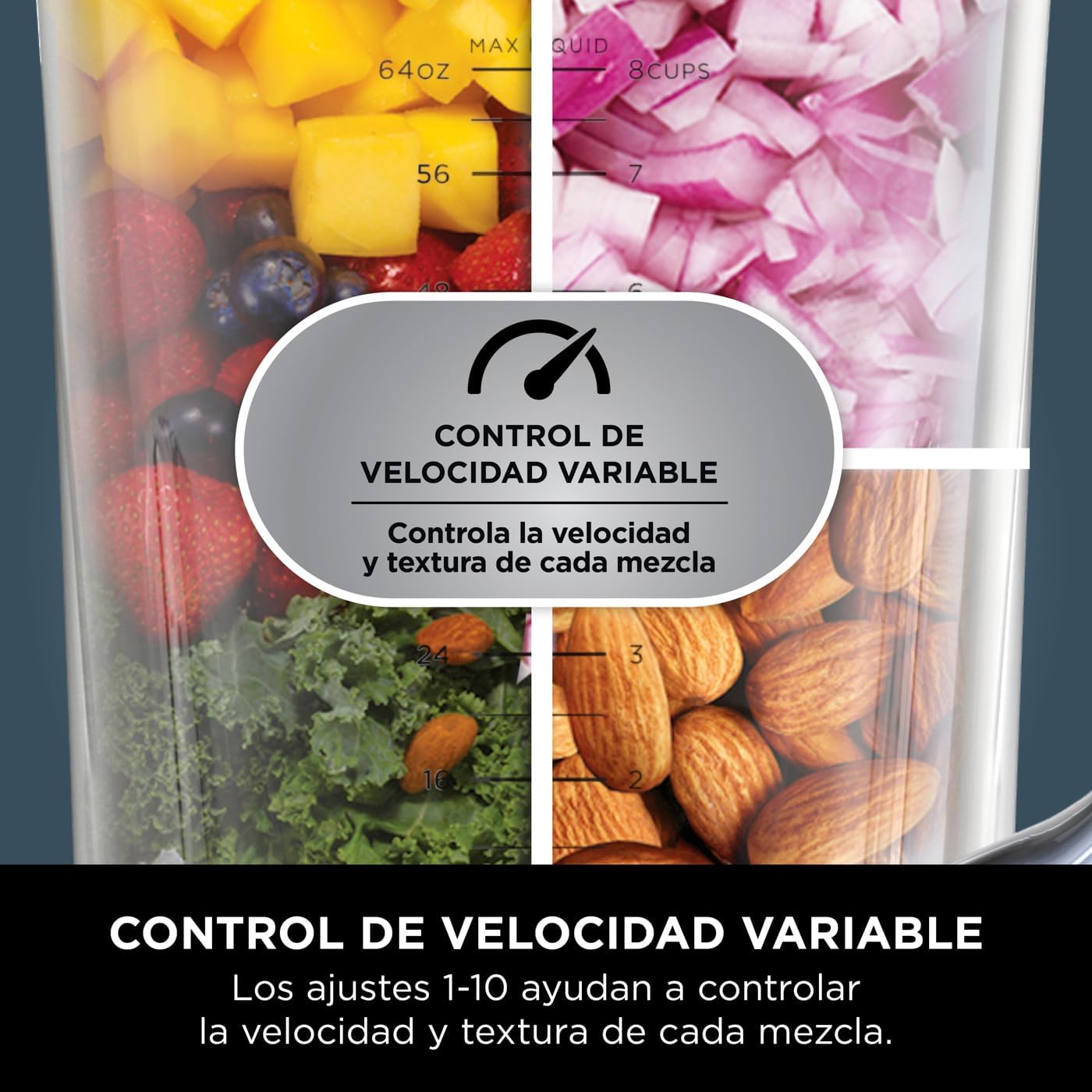 Thumbnail 3 de Ninja Detect Power Pro Batidora 2 en 1, 1200W, 2 vasos, negro/cobre