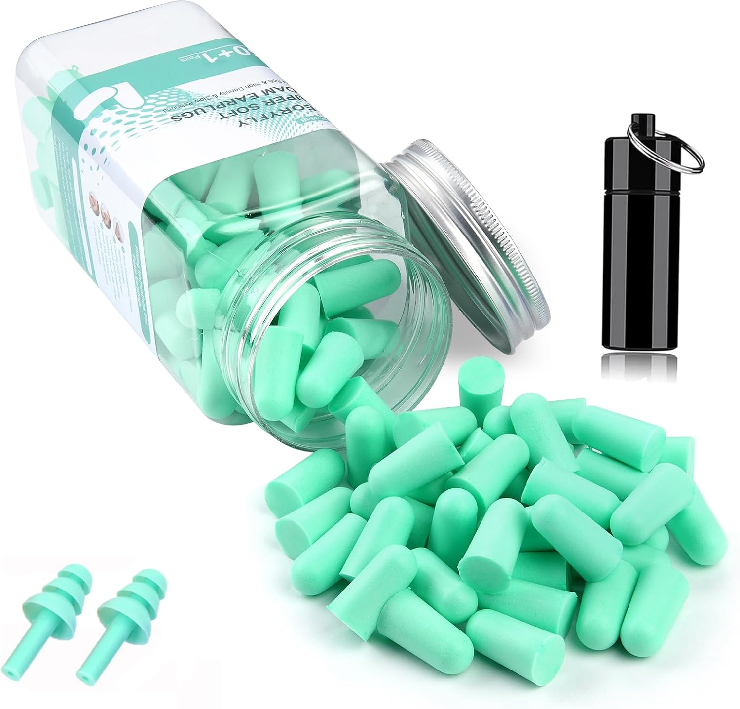 Detalle de VeoryFly soft foam earplugs, 38 dB