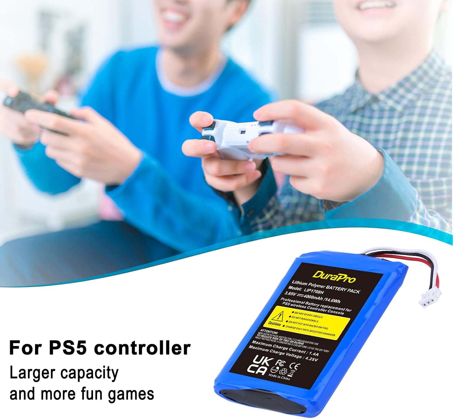 Thumbnail 4 de DuraPro LIP1078 4000mAh PS5 controller battery