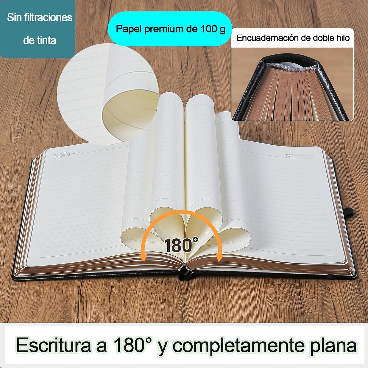 Thumbnail 3 de HwxBen Cuaderno Rayado A5 360 páginas