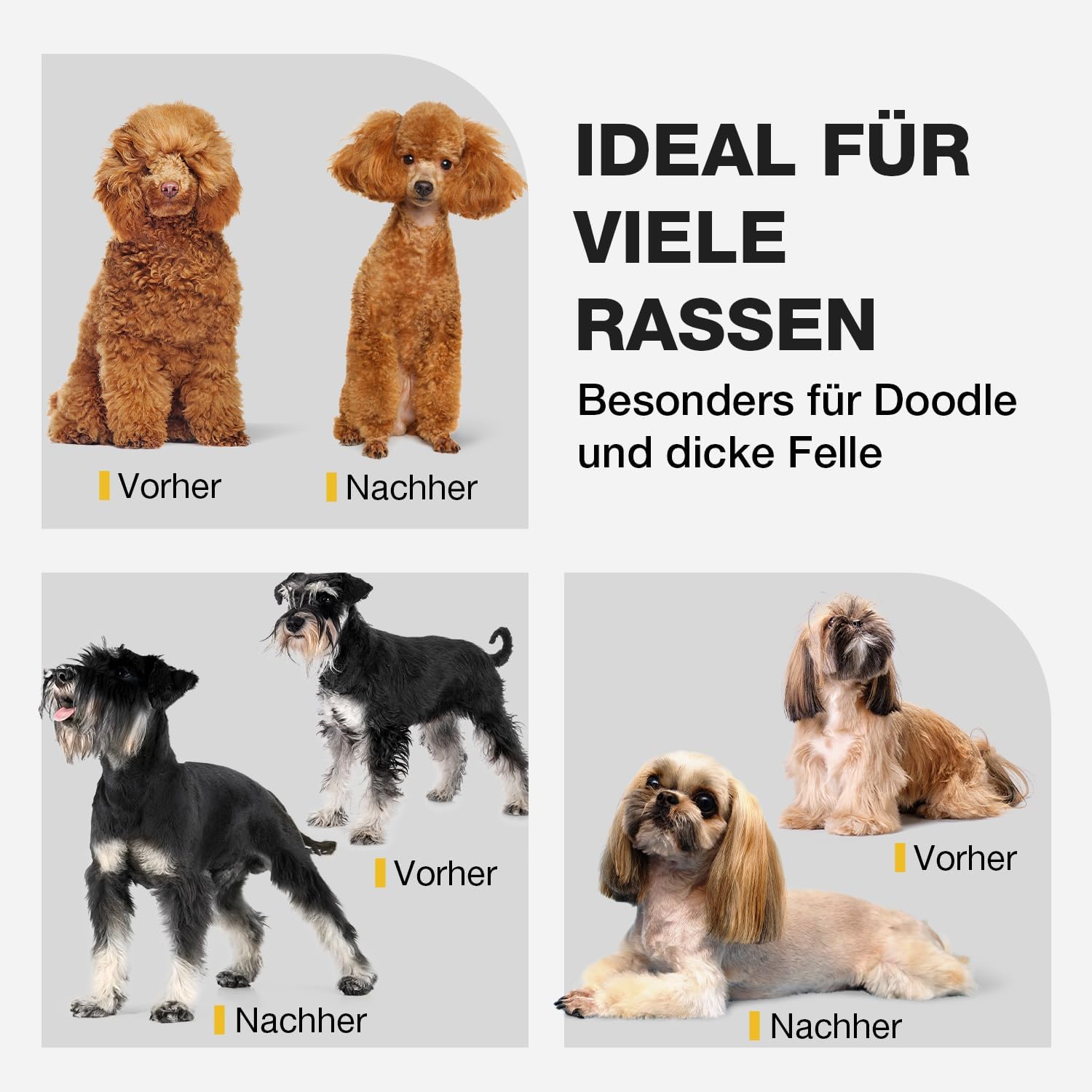Thumbnail 6 de FuzzyFix Leise Hundeschermaschine – Profi-Schermaschine aus Edelstahl mit Keramik-PVD-Klinge