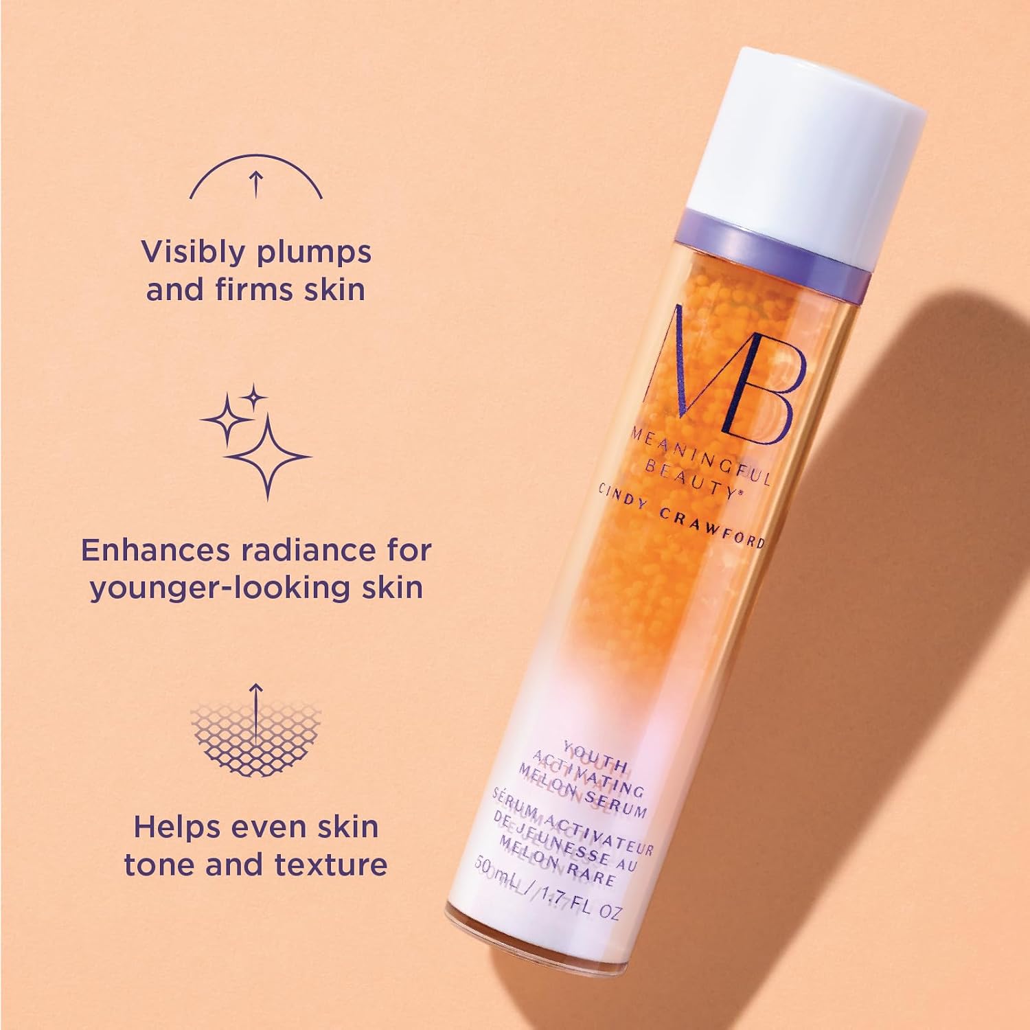 Detalle de Meaningful Beauty Youth Activating Melon Serum with Hyaluronic Acid