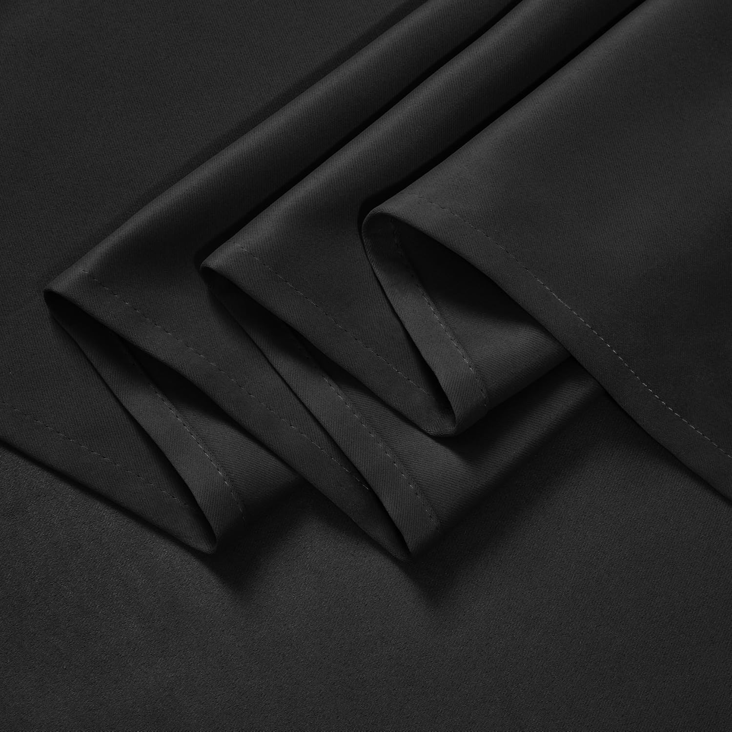 Thumbnail 6 de Deconovo Thermogardinen mit Blickdichtem Kräuselband – 245 x 300 cm, Schwarz (1 Stück)