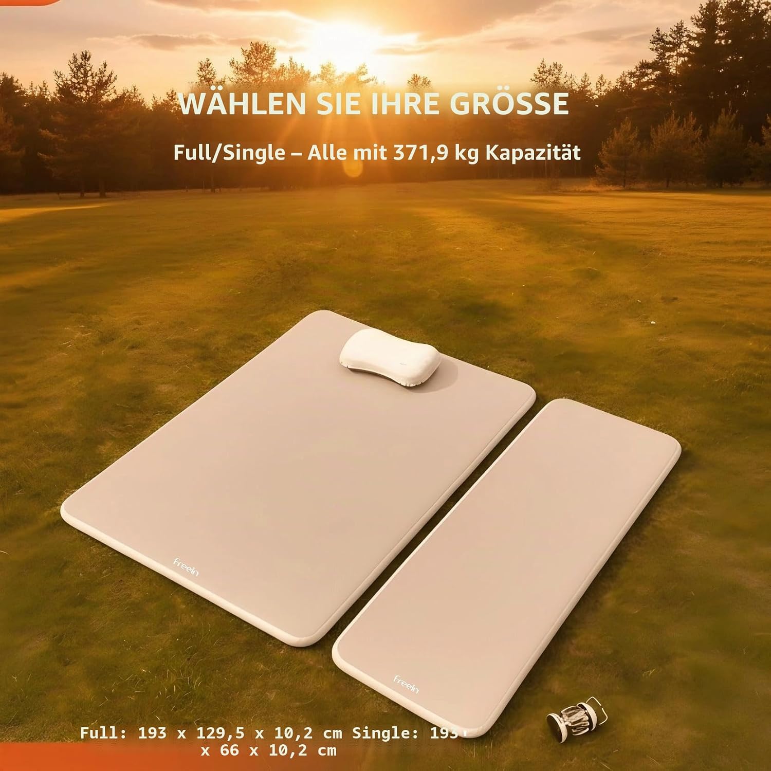 Thumbnail 6 de Freein Doppel-Isomatte Camping 192x130x10 cm – Großzügige Doppel-Liegefläche für zwei Personen