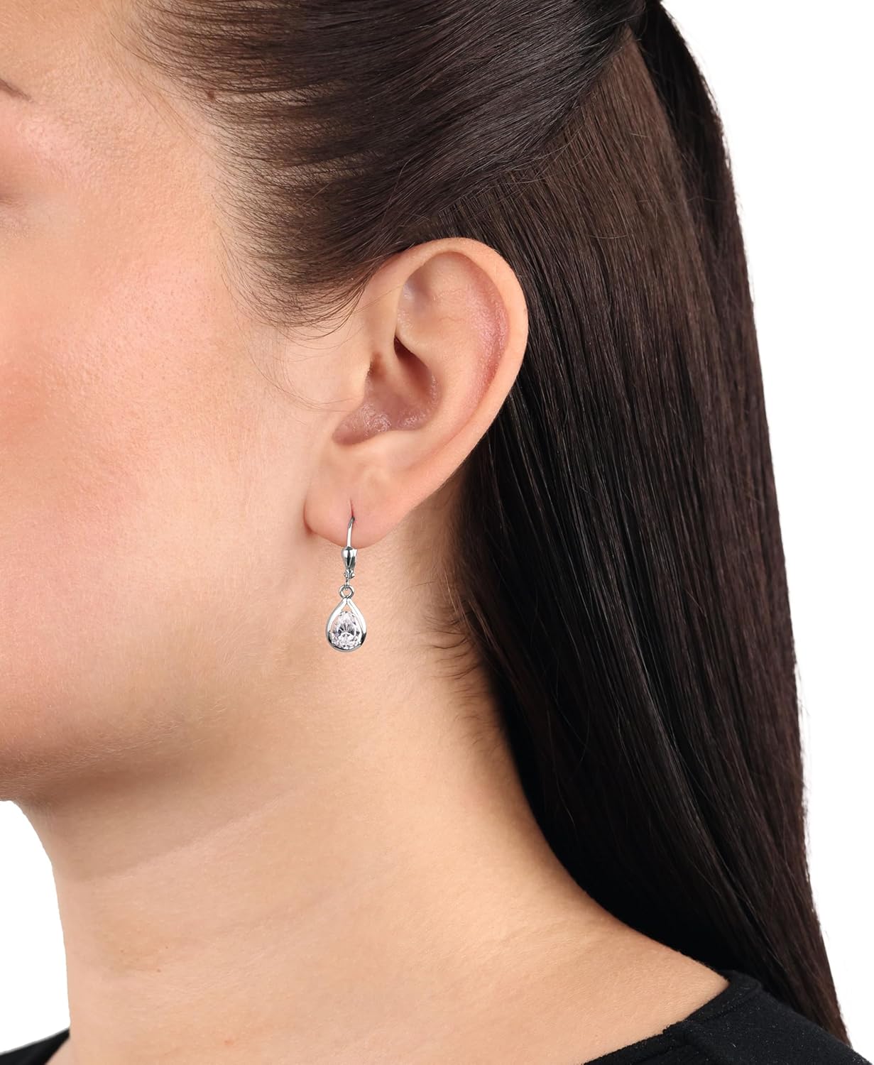 Thumbnail 1 de Amor Ohrhänger aus 925 Sterling Silber für Damen mit Zirkonia (ca. 28 mm) – Geschenkbox inklusive