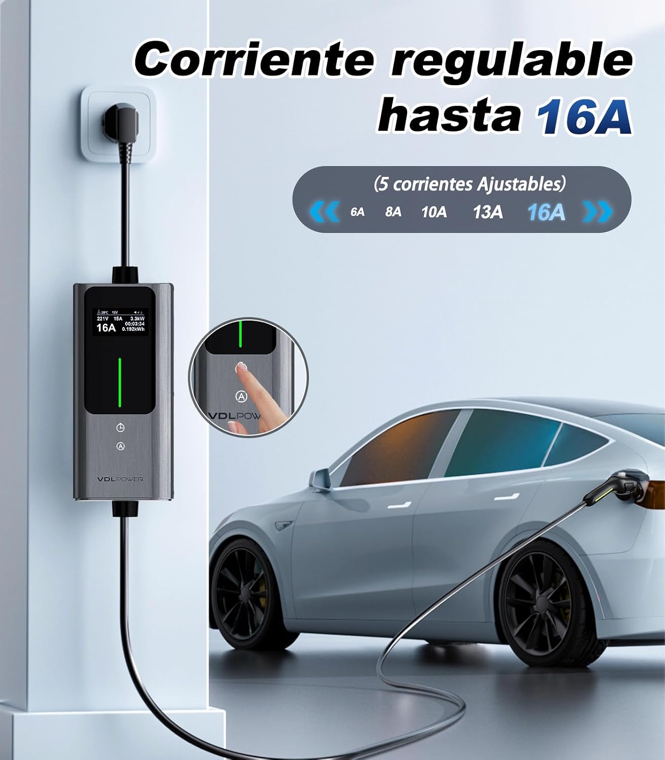 Detalle de VDLPOWERVP Cargador Coche Eléctrico 3,6 kW