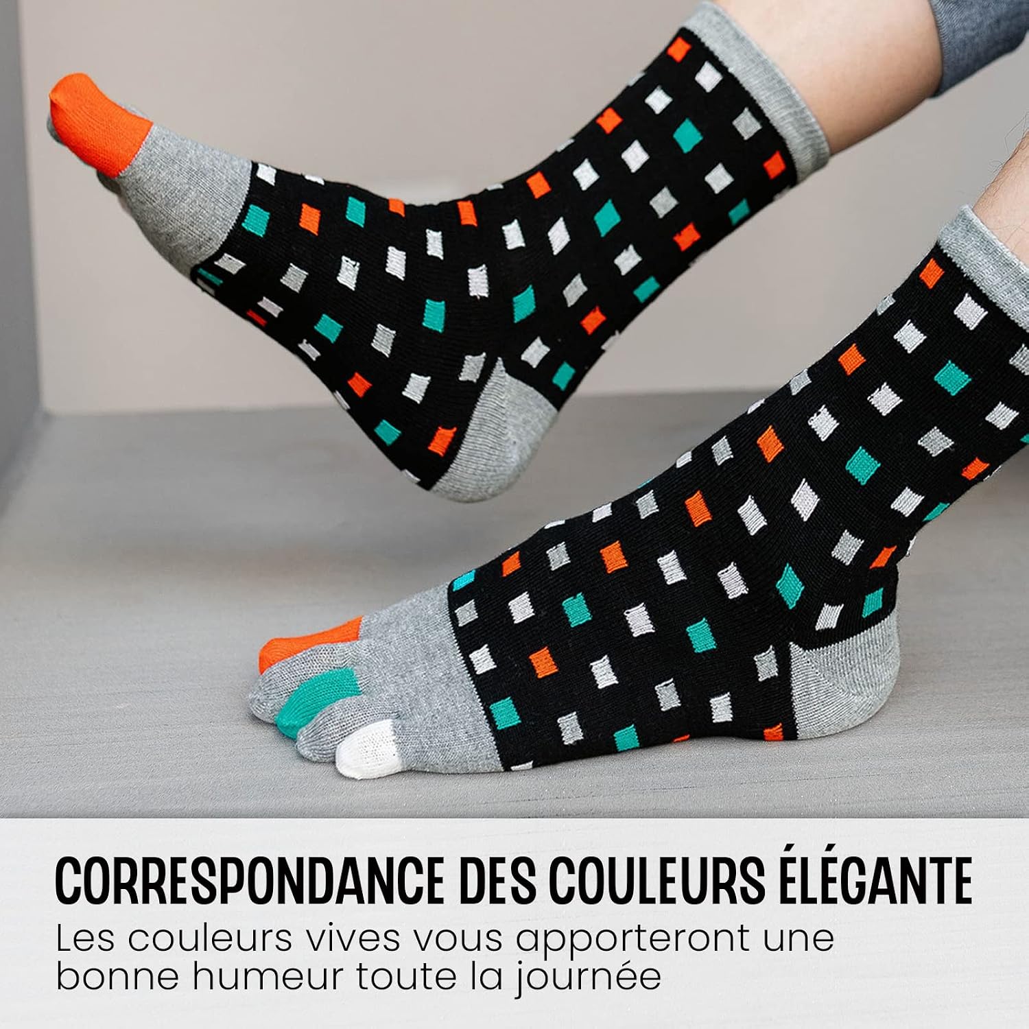 Thumbnail 3 de PUTUO Chaussettes 5 Doigts Homme