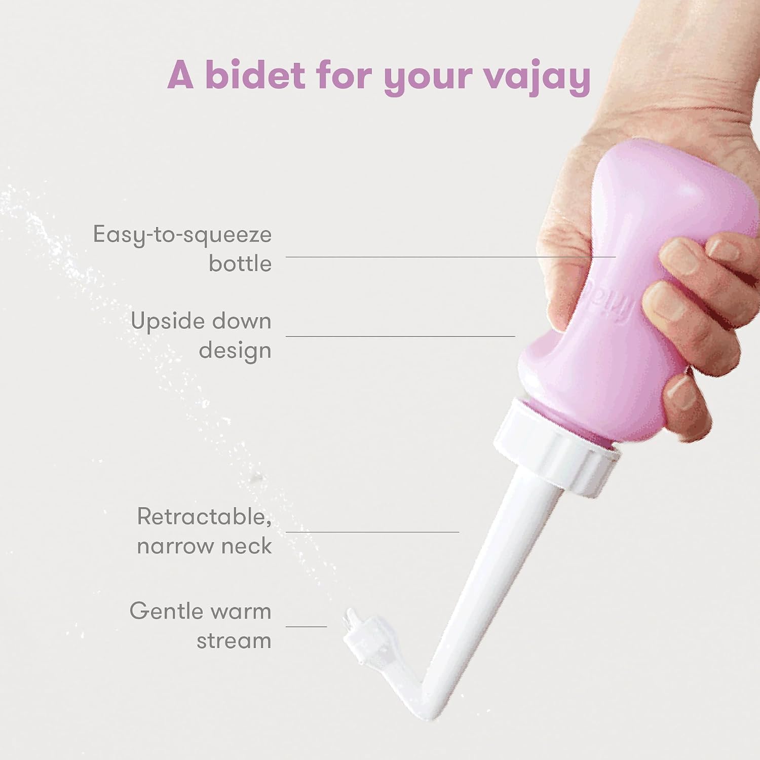 Detalle de Frida Mom Upside Down Peri Bottle Sprayer, with Travel Bag – Postpartum Care