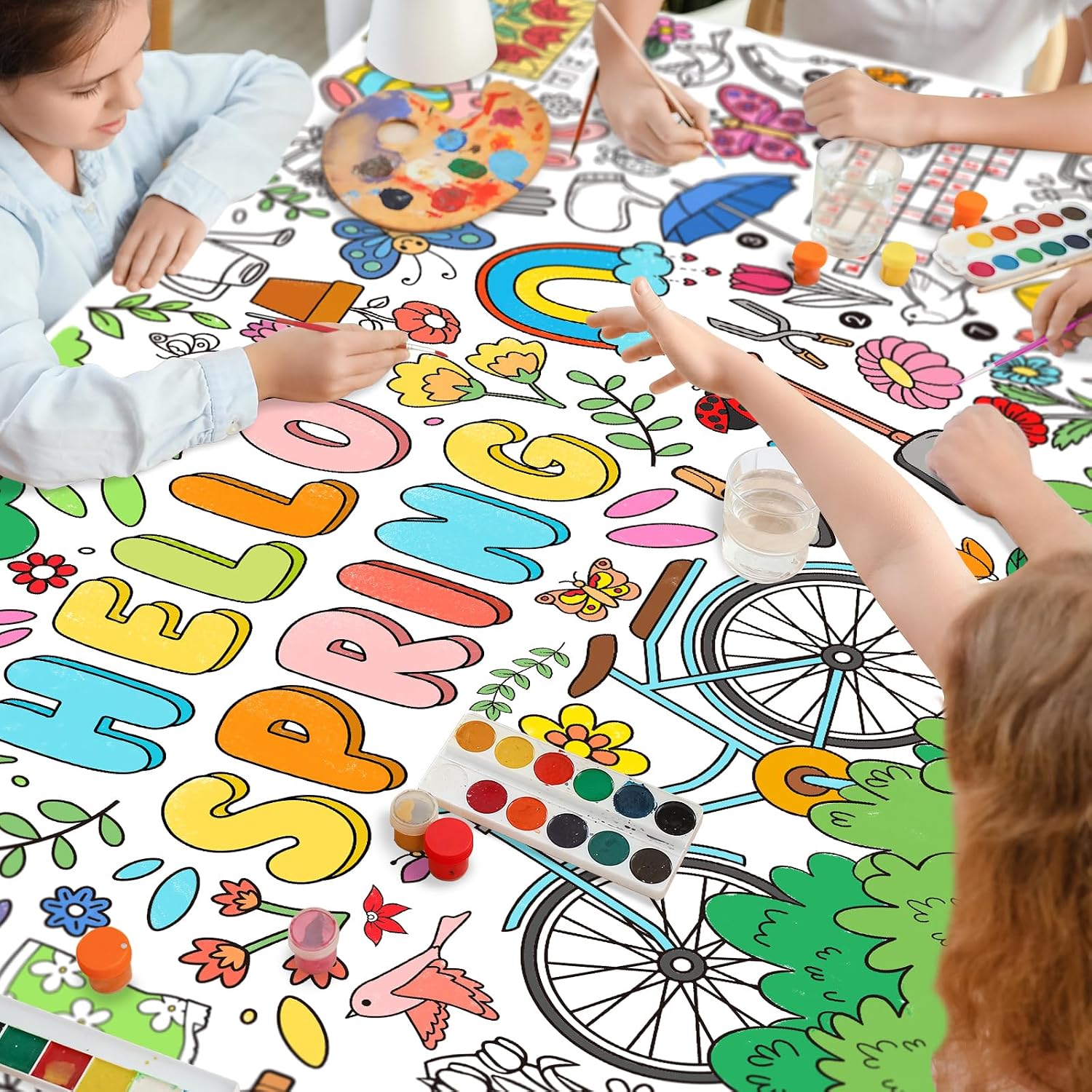 Thumbnail 5 de Gatherfun Hello Spring Giant Coloring Poster
