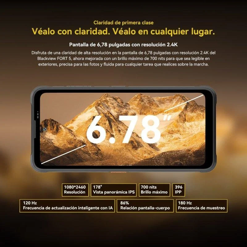 Thumbnail 2 de Blackview Fort 5: Smartphone robusto 4G con pantalla de 6,78" y 12 GB de RAM