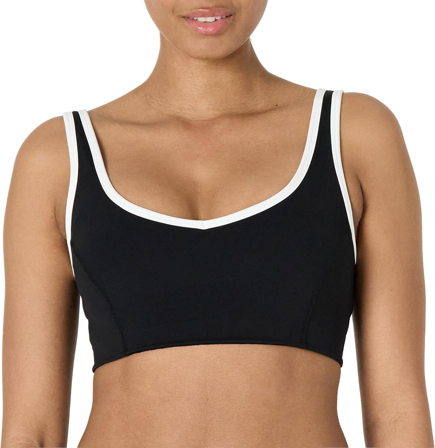 Thumbnail 5 de Amazon Essentials Damen Active FormFlex Sport-BH mit V-Ausschnitt und Kontrastbesatz – leichter Halt, vielseitig einsetzbar