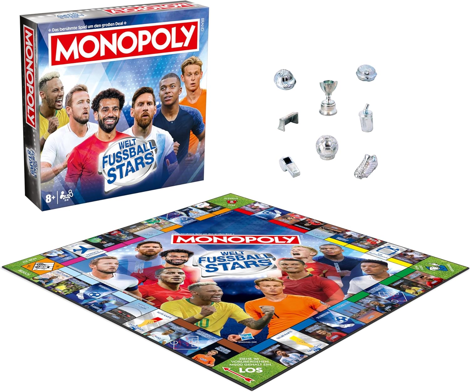 Detalle 2 de Winning Moves Monopoly Weltfussball Stars Edition – Monopoly Spiel für Fans