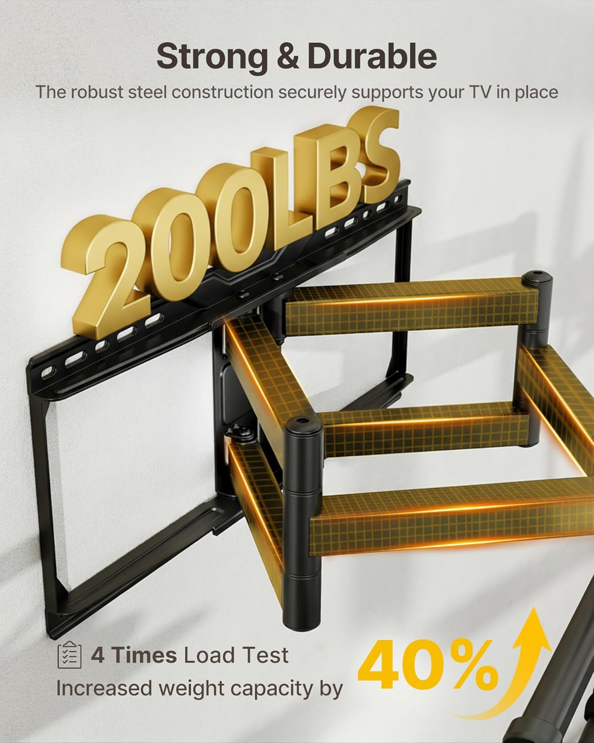 Thumbnail 2 de monTEK Heavy-Duty Full Motion TV Mount 200 lb