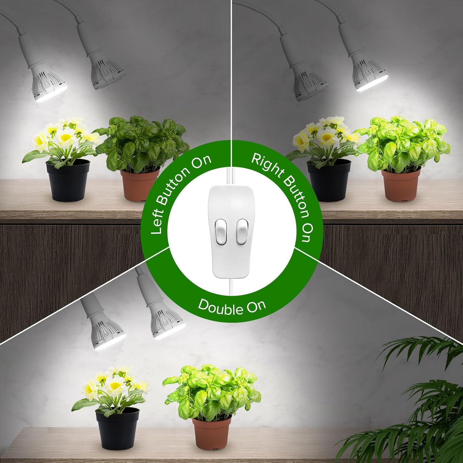 Thumbnail 4 de SANSI Lampada per piante LED 20W a spettro completo 🌱
